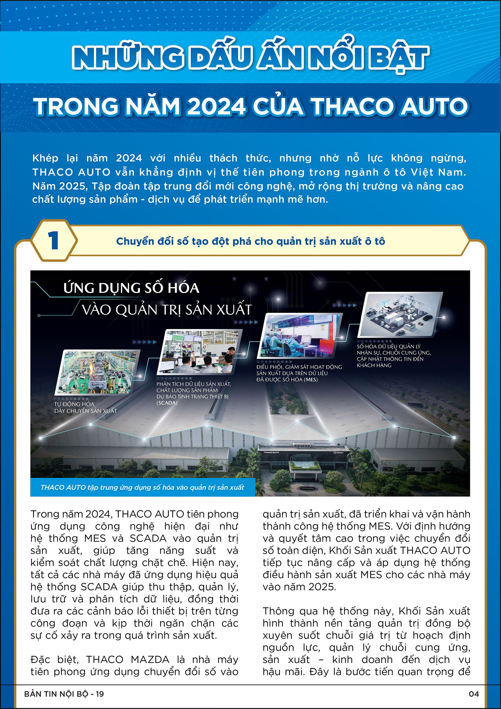 BẢN TIN NỘI BỘ SỐ 19-04