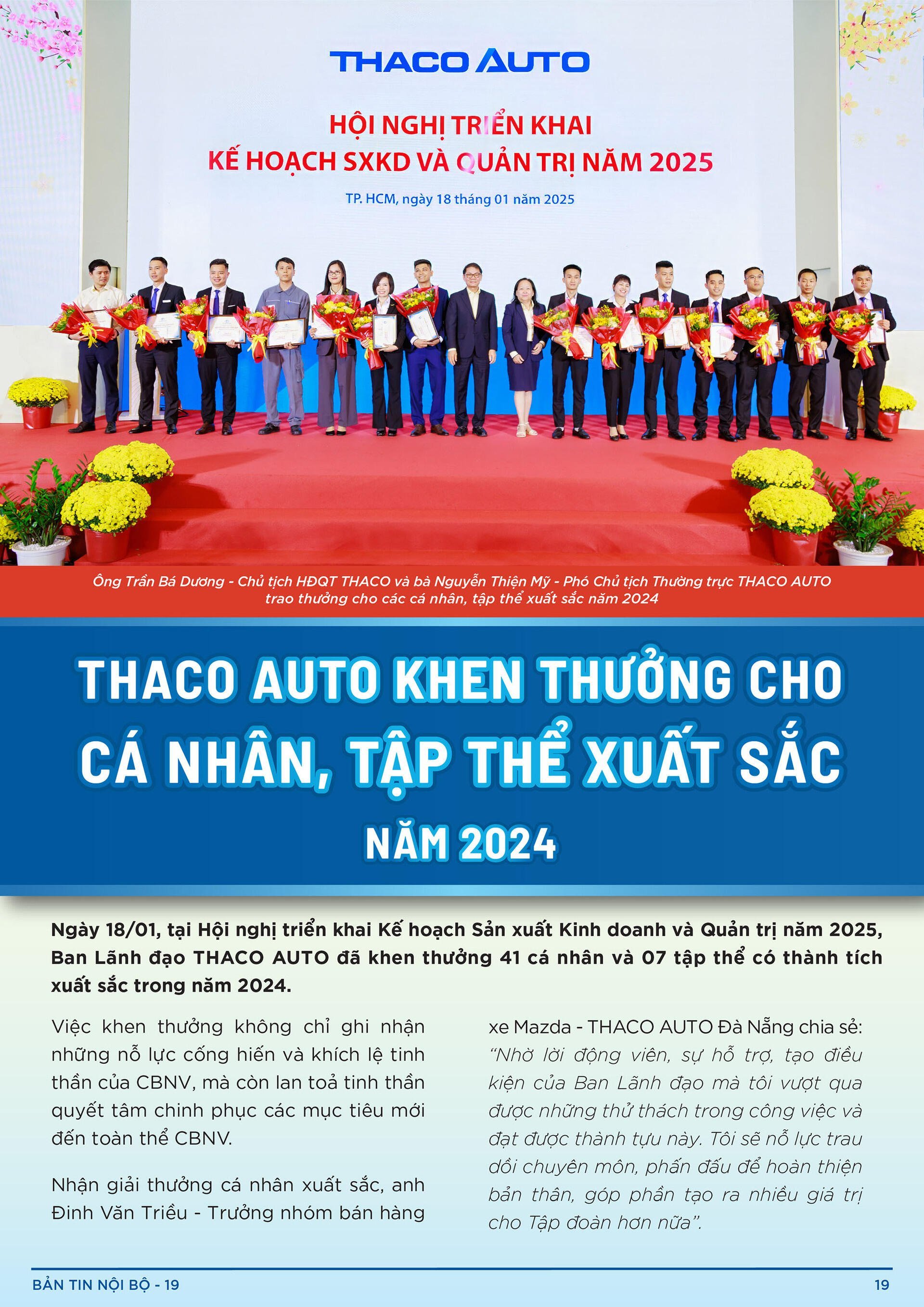 BẢN TIN NỘI BỘ SỐ 19-19