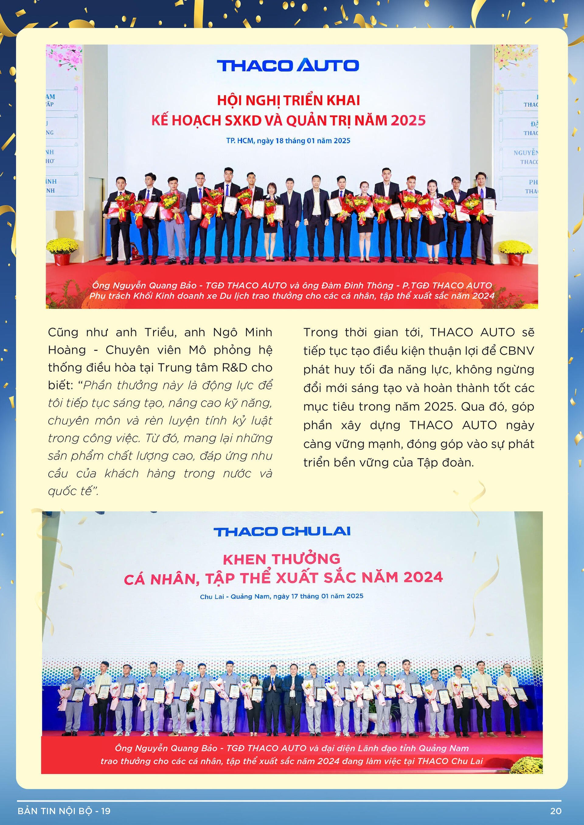 BẢN TIN NỘI BỘ SỐ 19-20