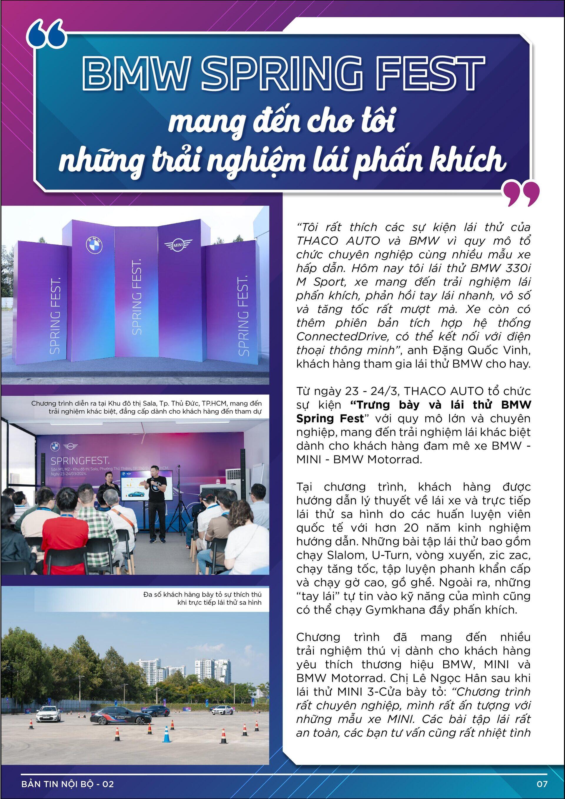 BẢN TIN NỘI BỘ SỐ 2-07