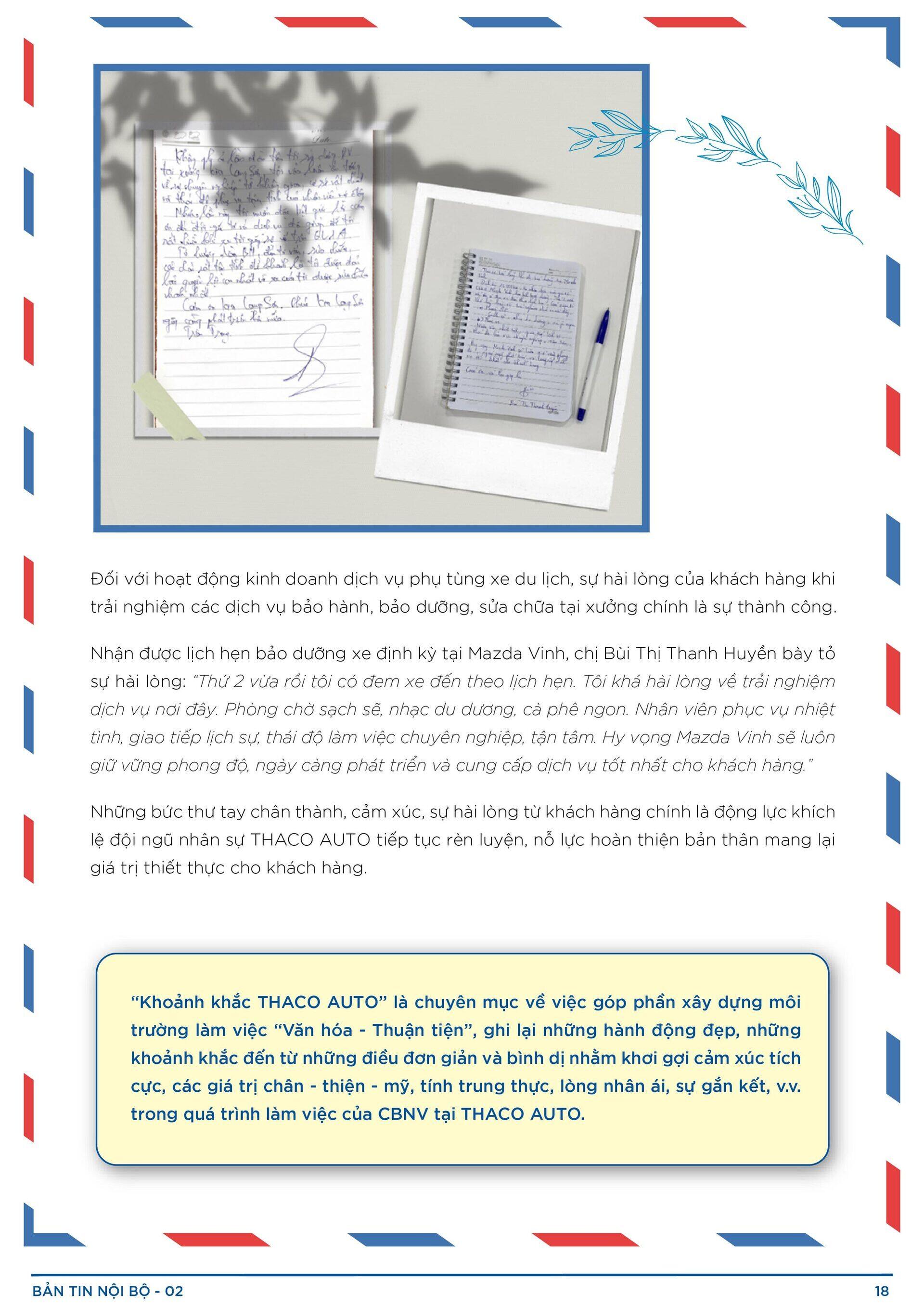 BẢN TIN NỘI BỘ SỐ 2-18