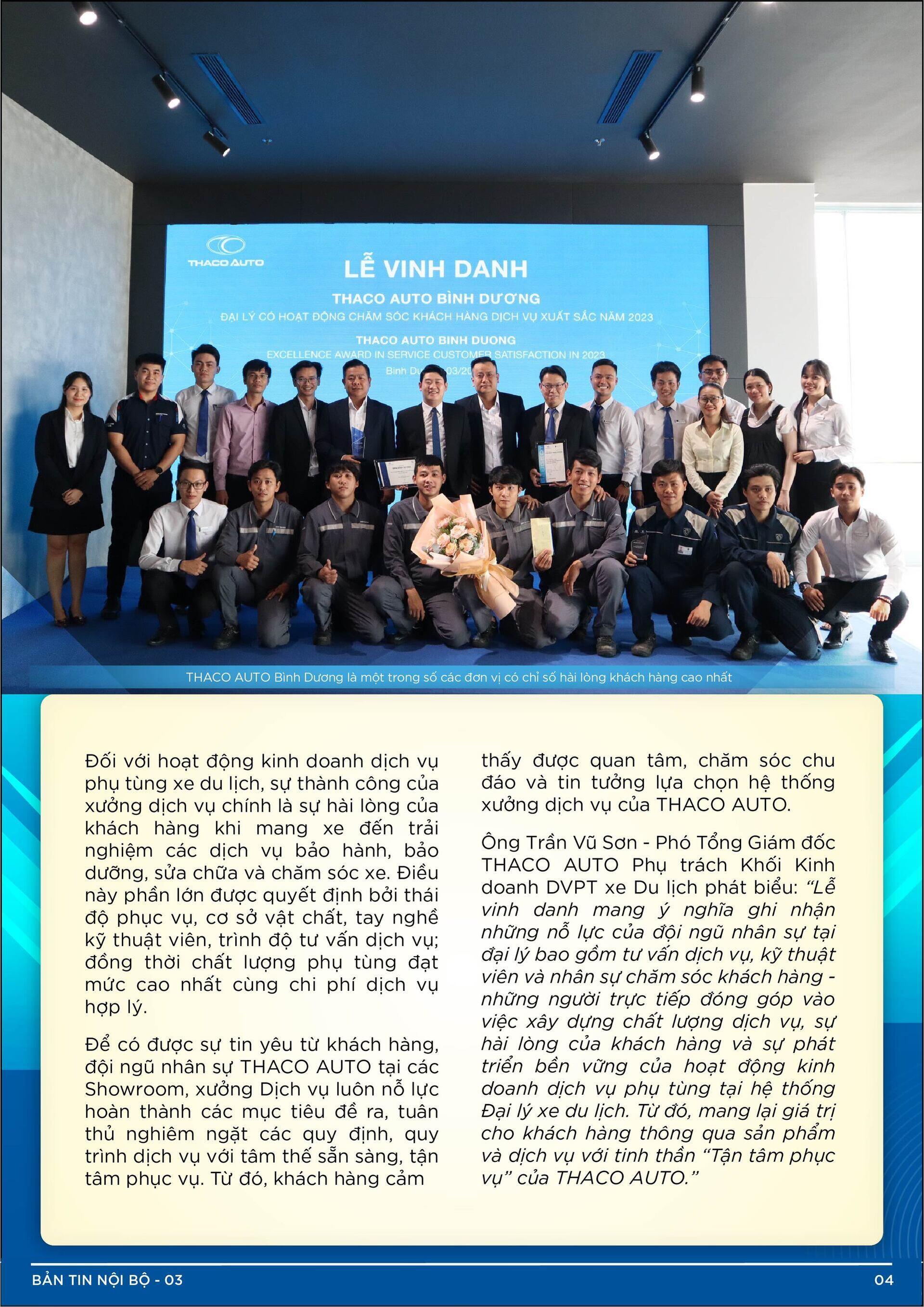 BẢN TIN NỘI BỘ SỐ 3-04