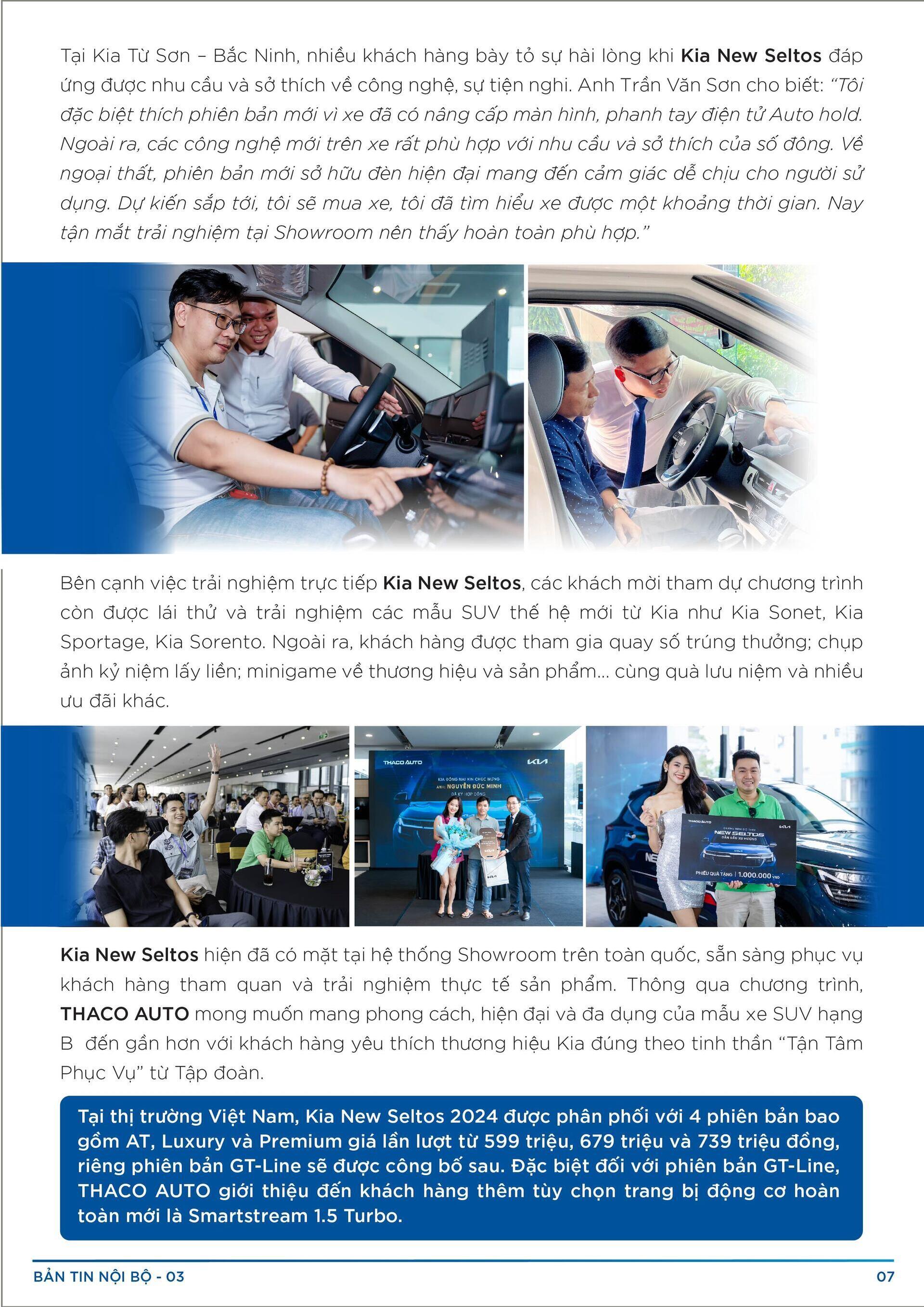 BẢN TIN NỘI BỘ SỐ 3-07