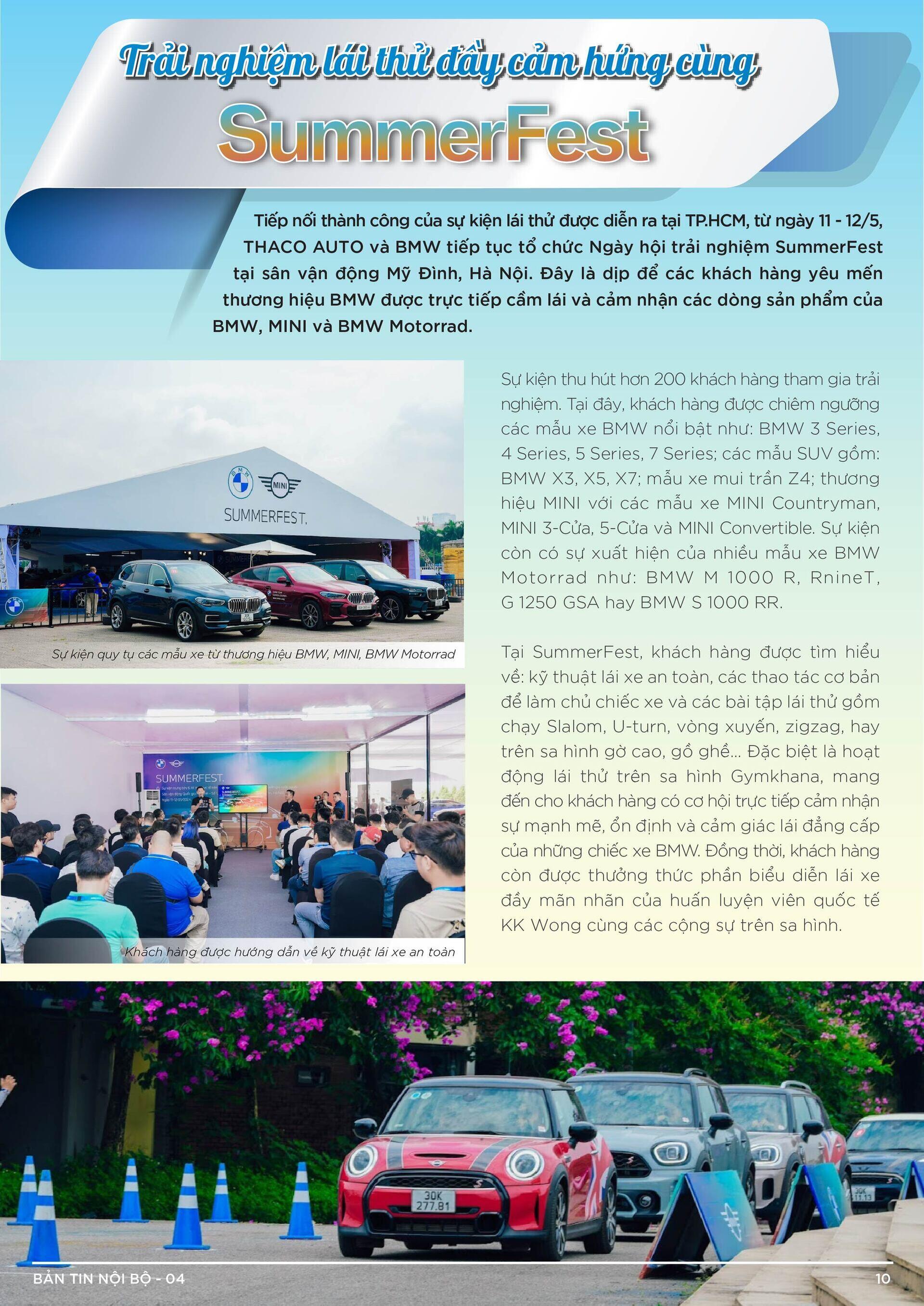 BẢN TIN NỘI BỘ SỐ 4-10