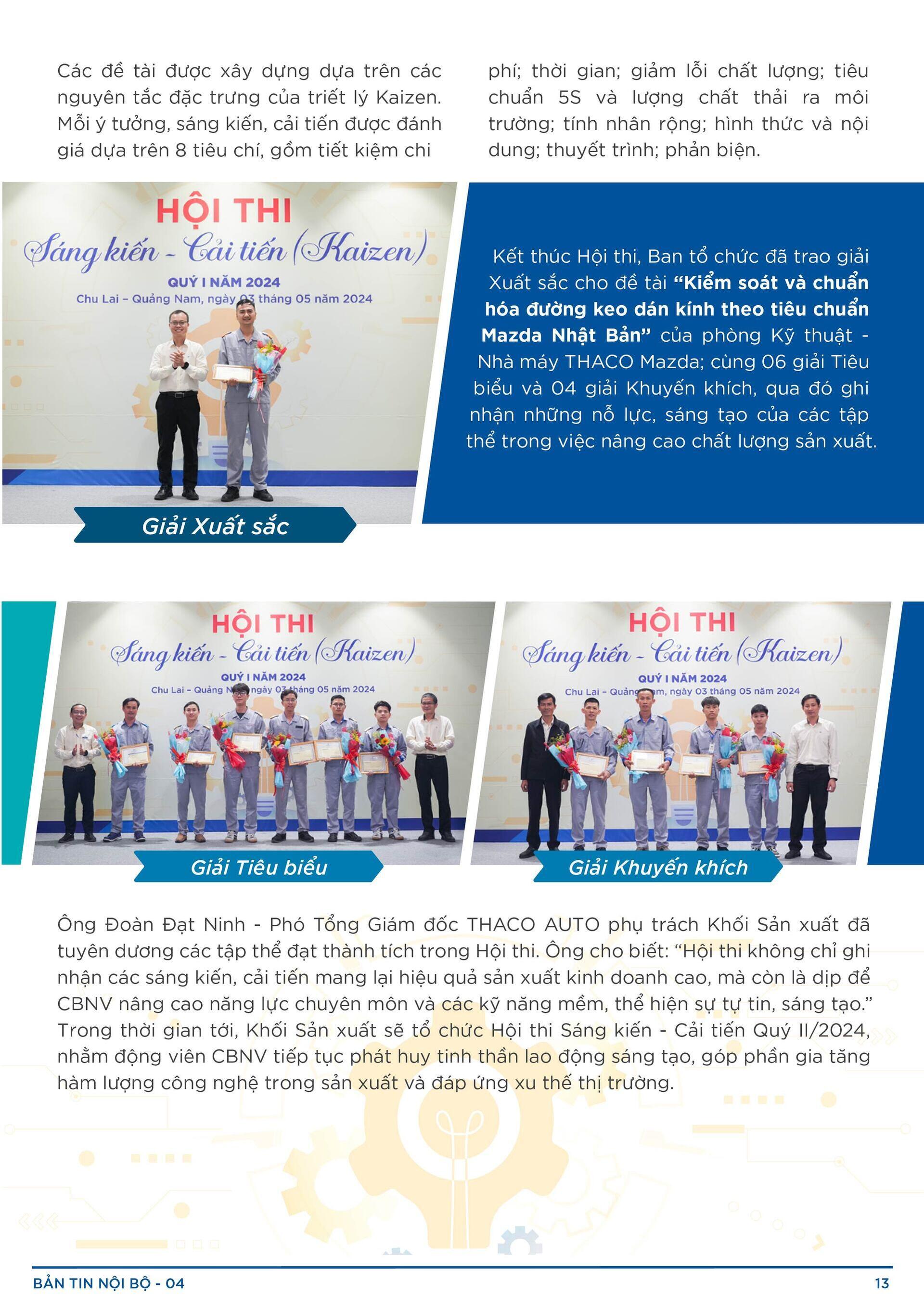 BẢN TIN NỘI BỘ SỐ 4-13