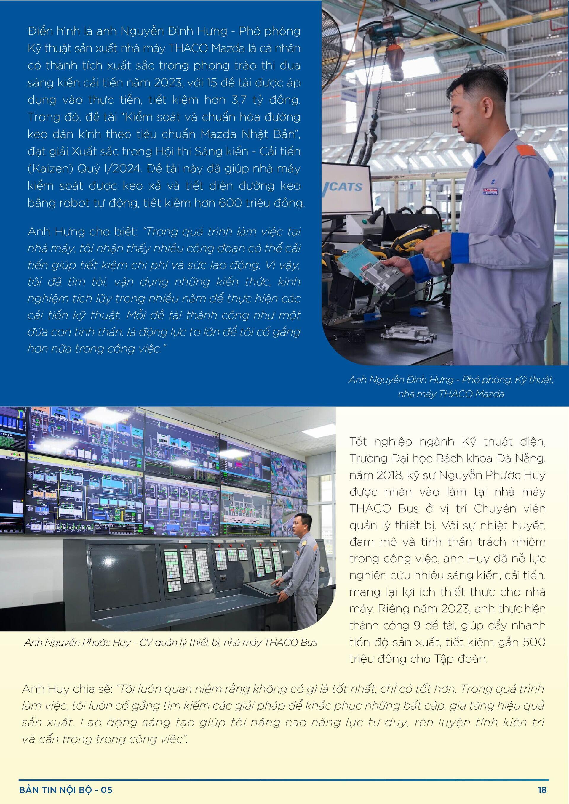 BẢN TIN NỘI BỘ SỐ 5-18