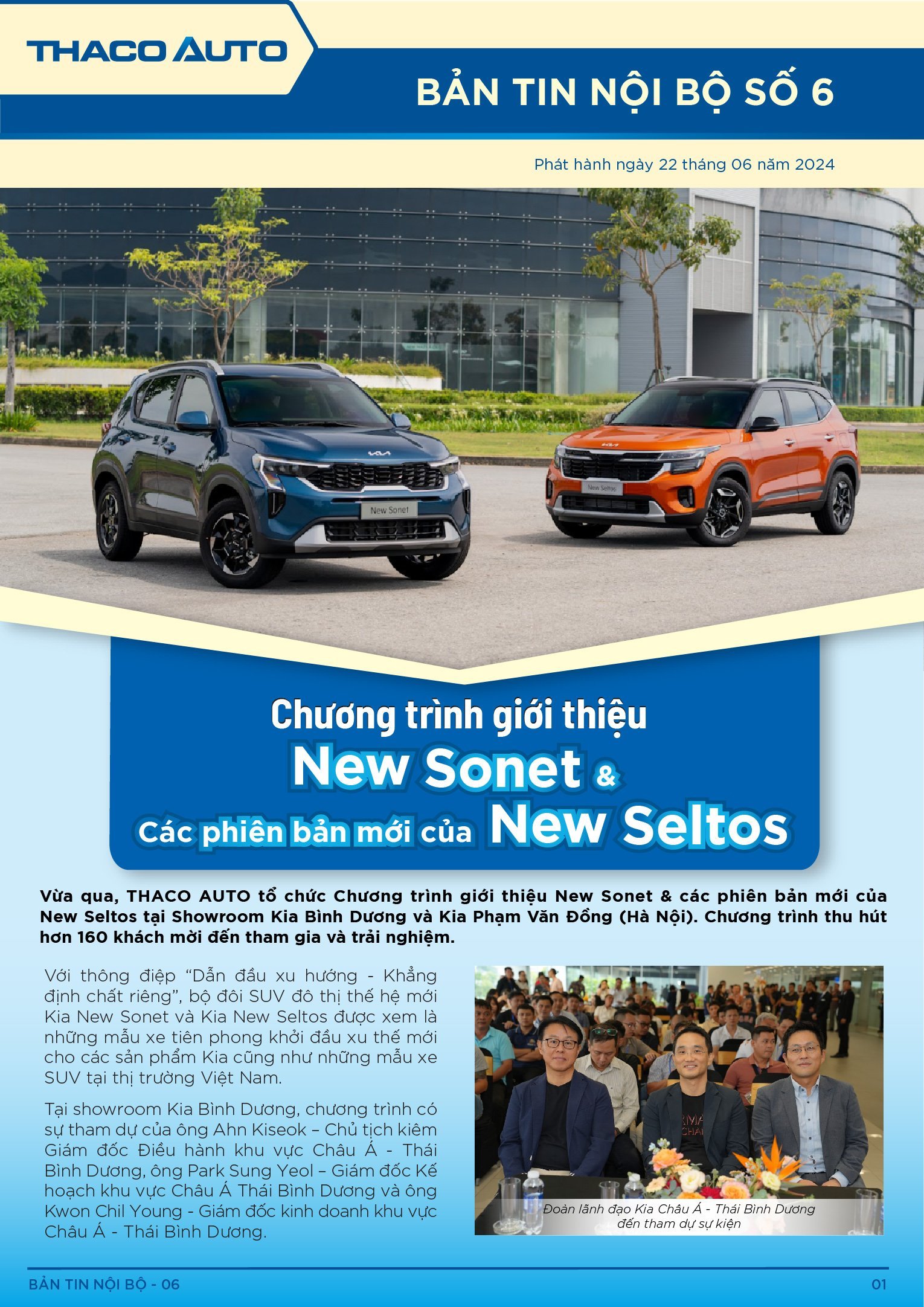 BẢN TIN NỘI BỘ SỐ 6-01