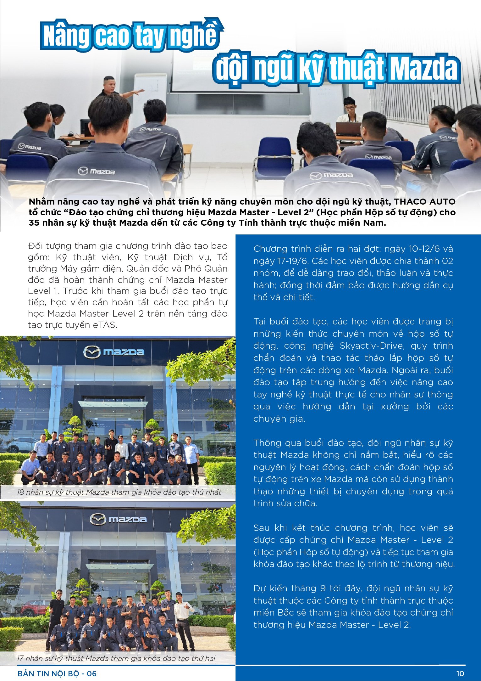 BẢN TIN NỘI BỘ SỐ 6-10