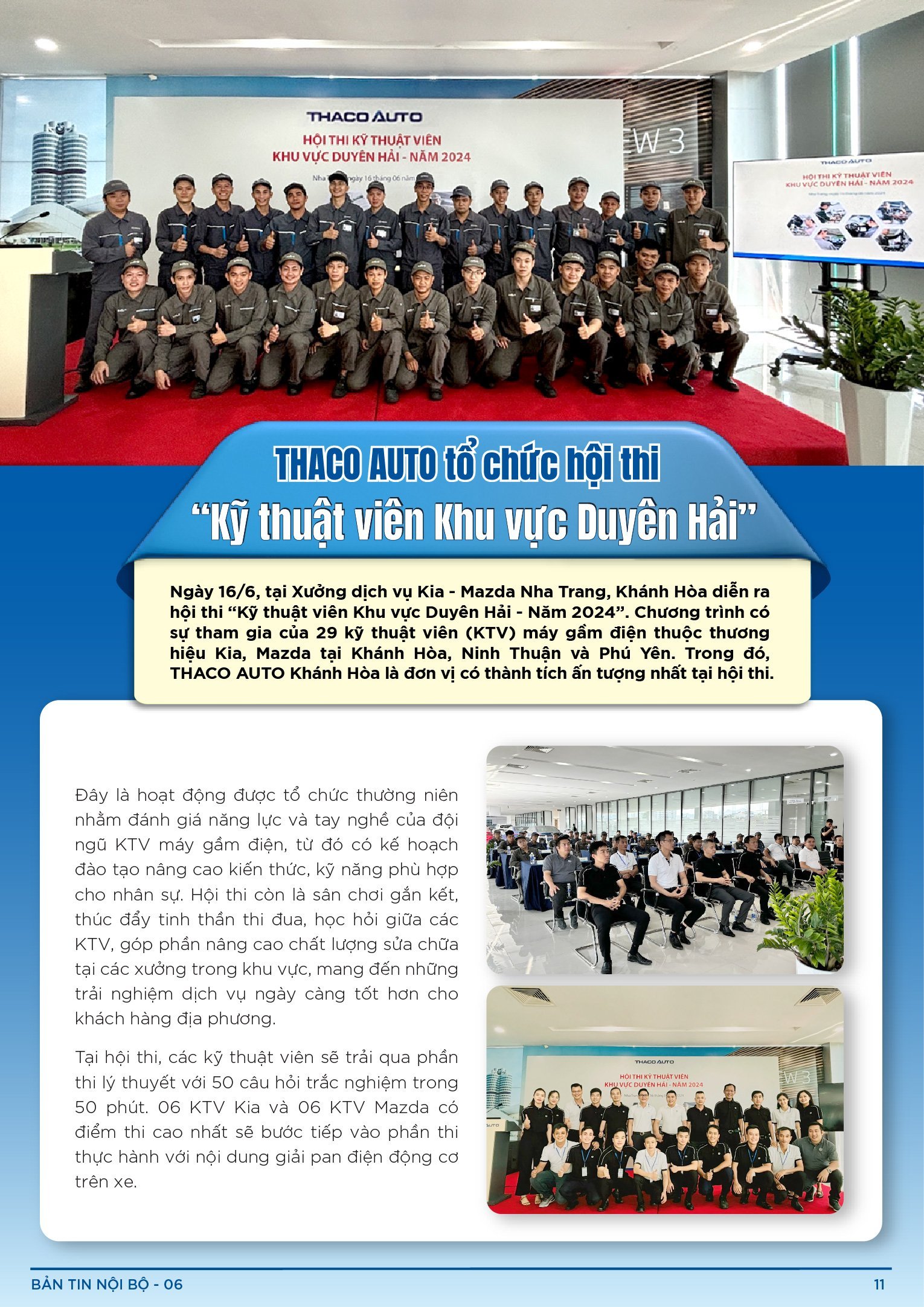 BẢN TIN NỘI BỘ SỐ 6-11