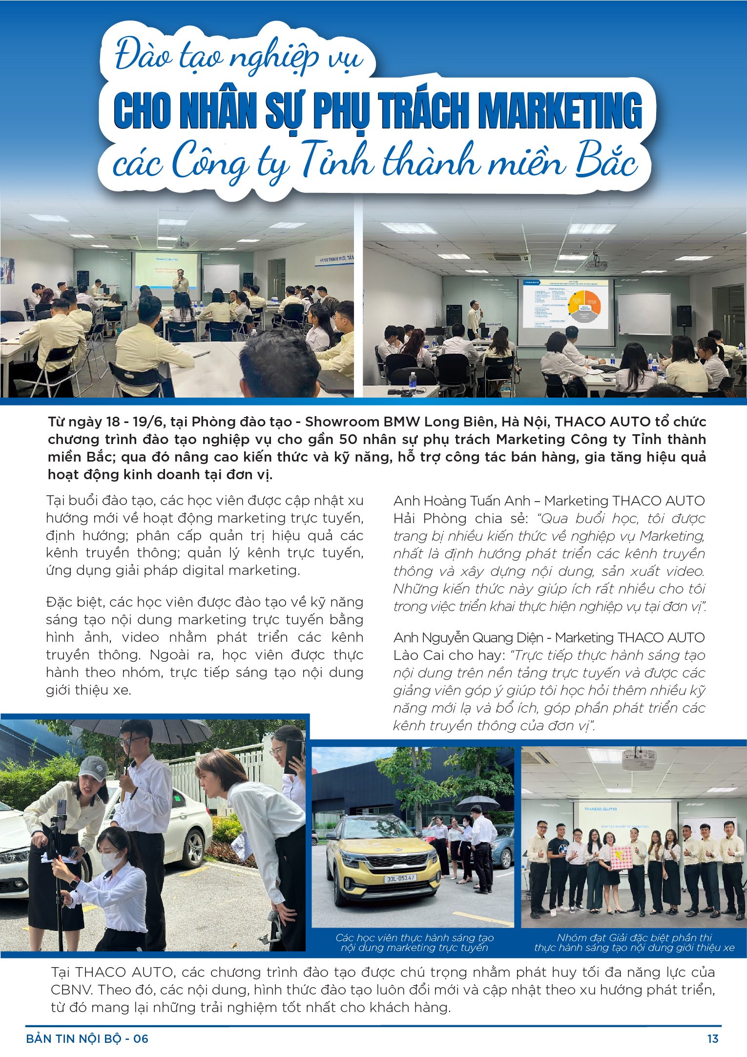 BẢN TIN NỘI BỘ SỐ 6-13