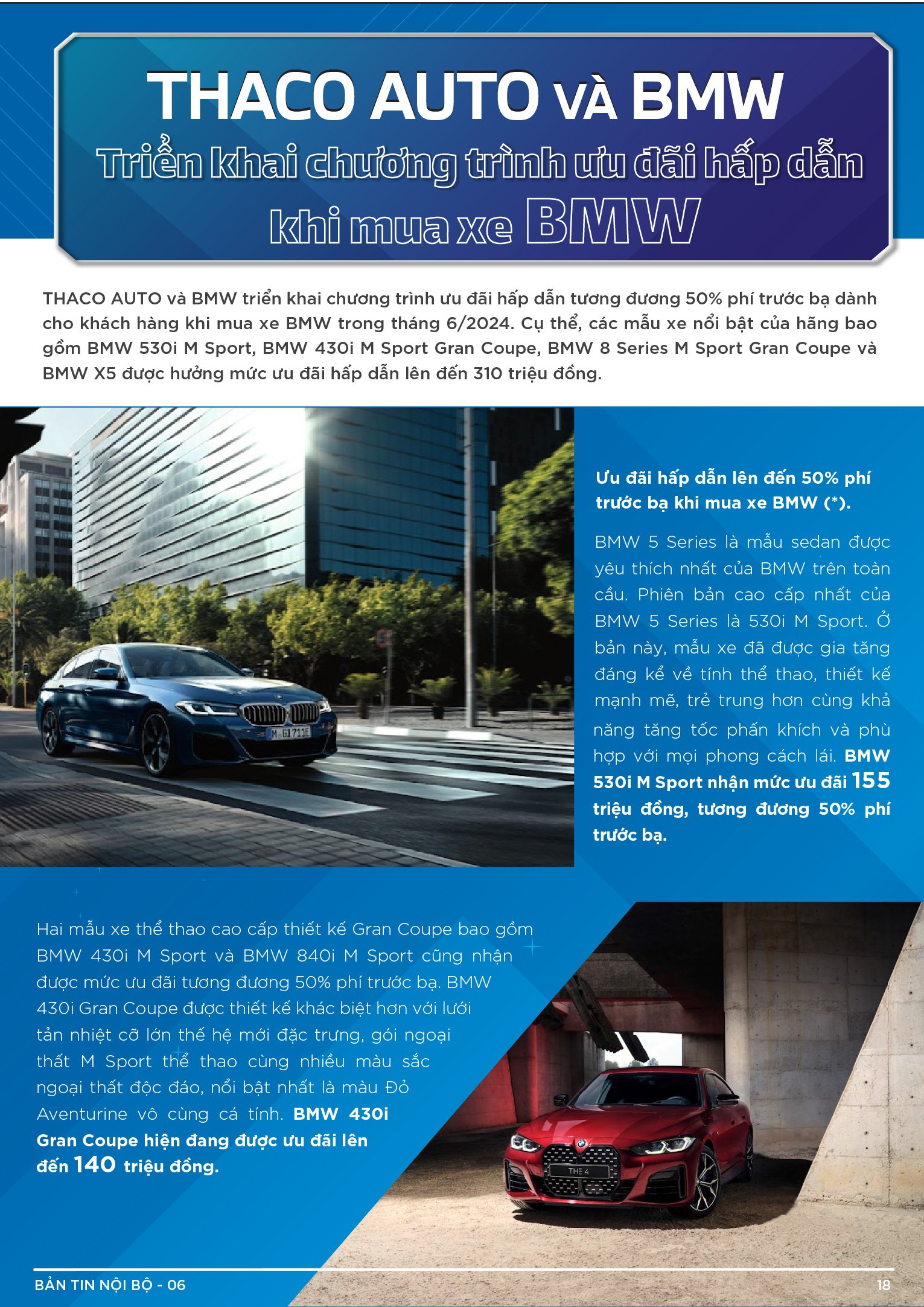 BẢN TIN NỘI BỘ SỐ 6-18