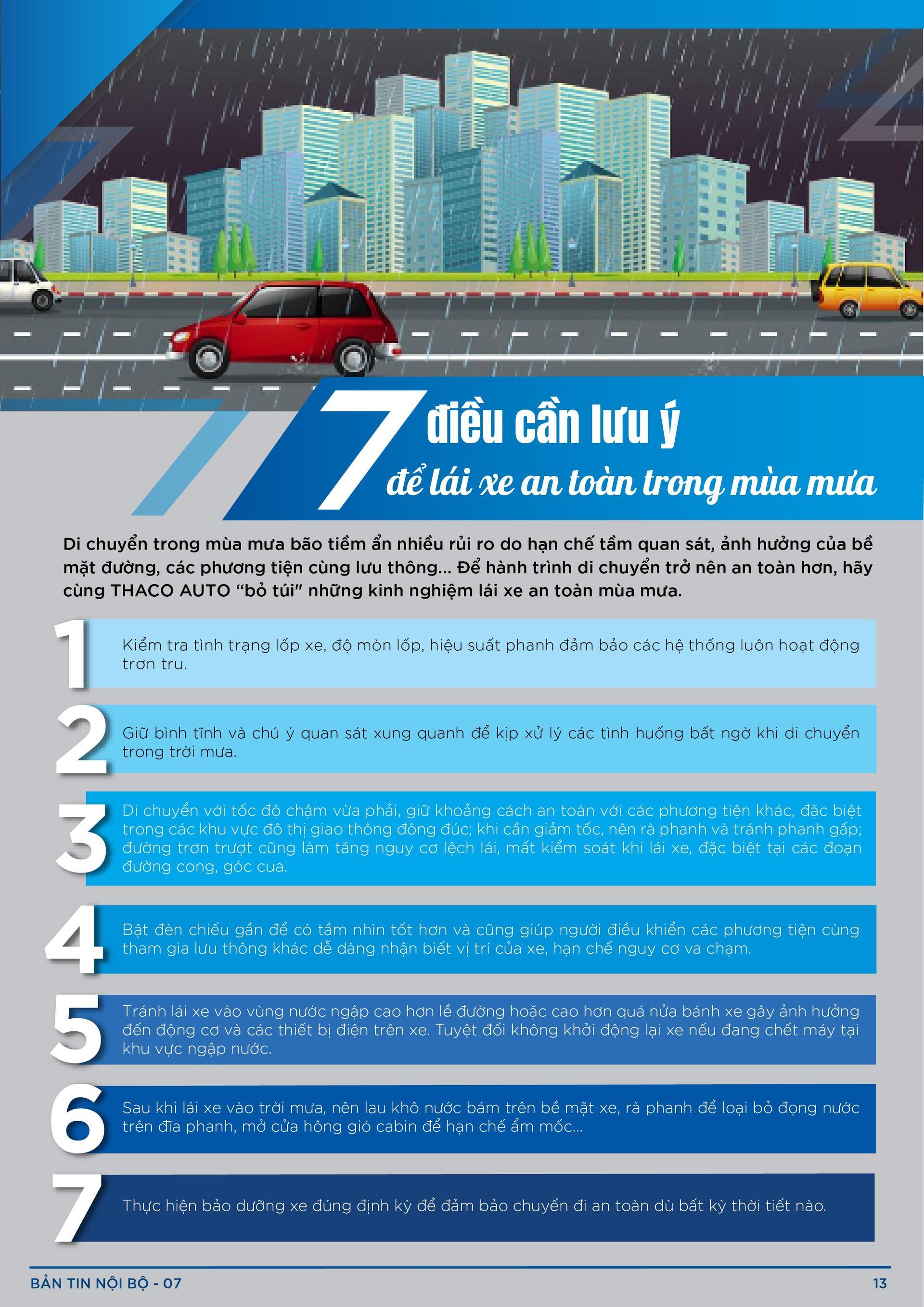 BẢN TIN NỘI BỘ SỐ 7-13