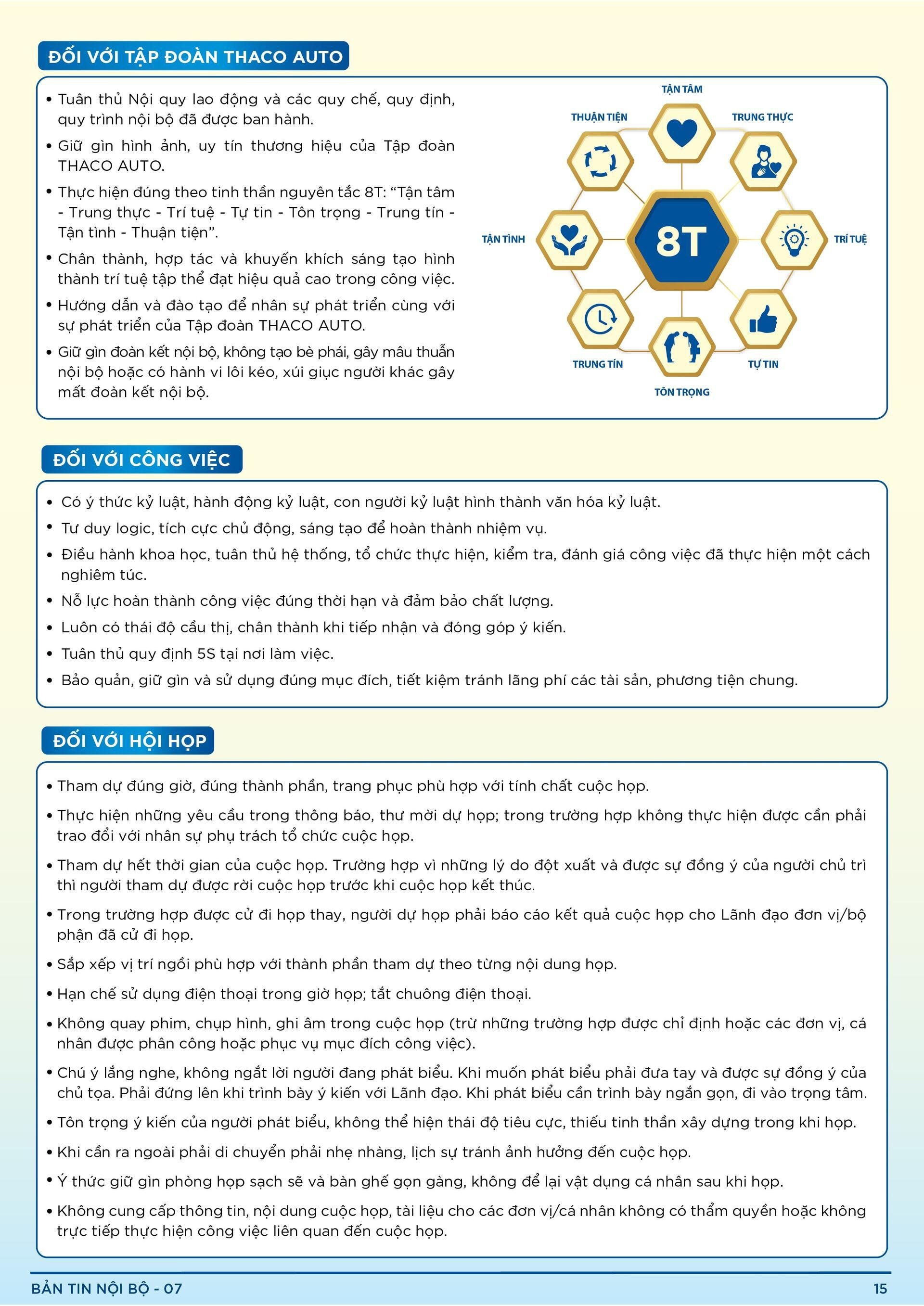 BẢN TIN NỘI BỘ SỐ 7-15