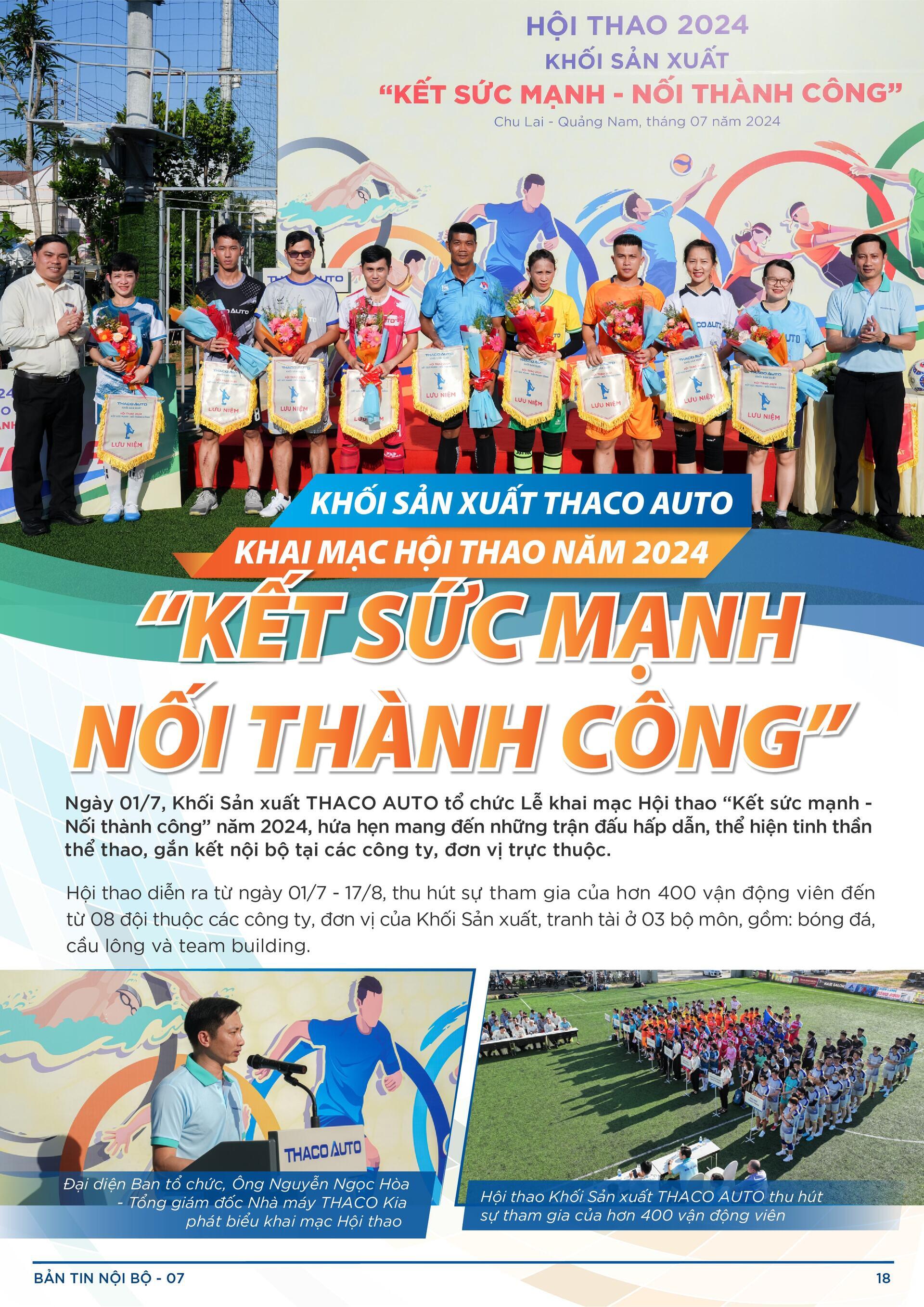 BẢN TIN NỘI BỘ SỐ 7-18