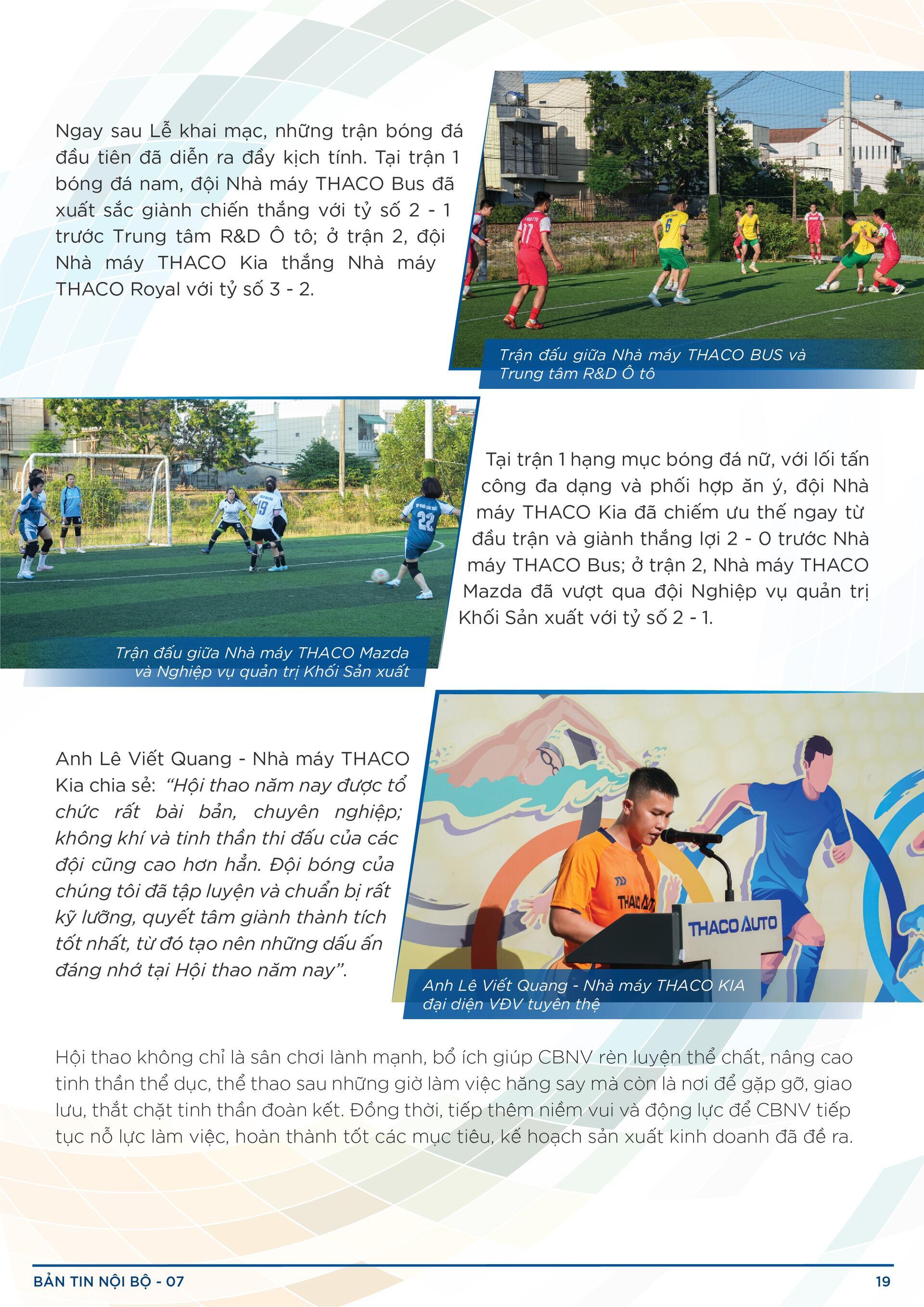 BẢN TIN NỘI BỘ SỐ 7-19