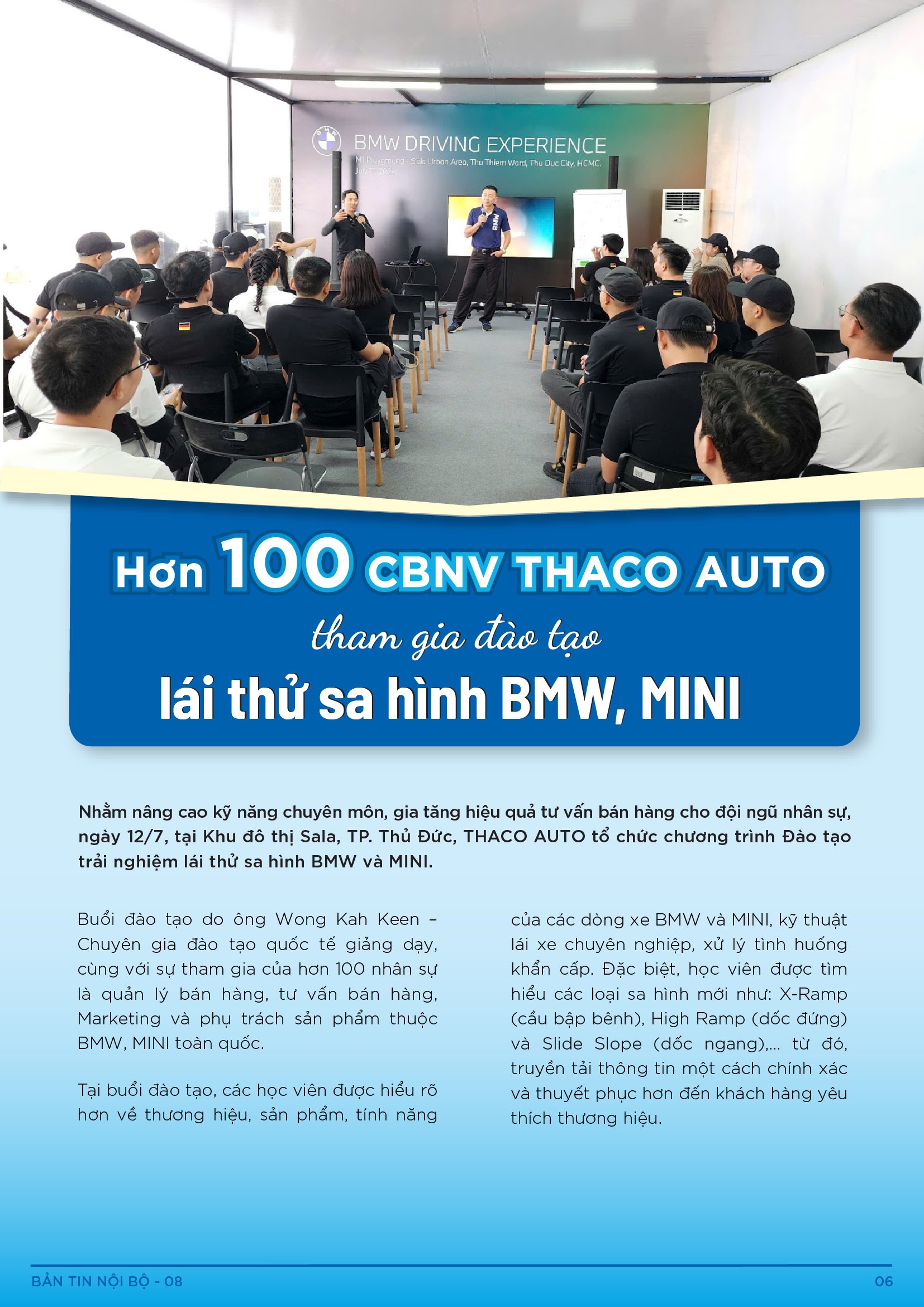 BẢN TIN NỘI BỘ SỐ 8-06