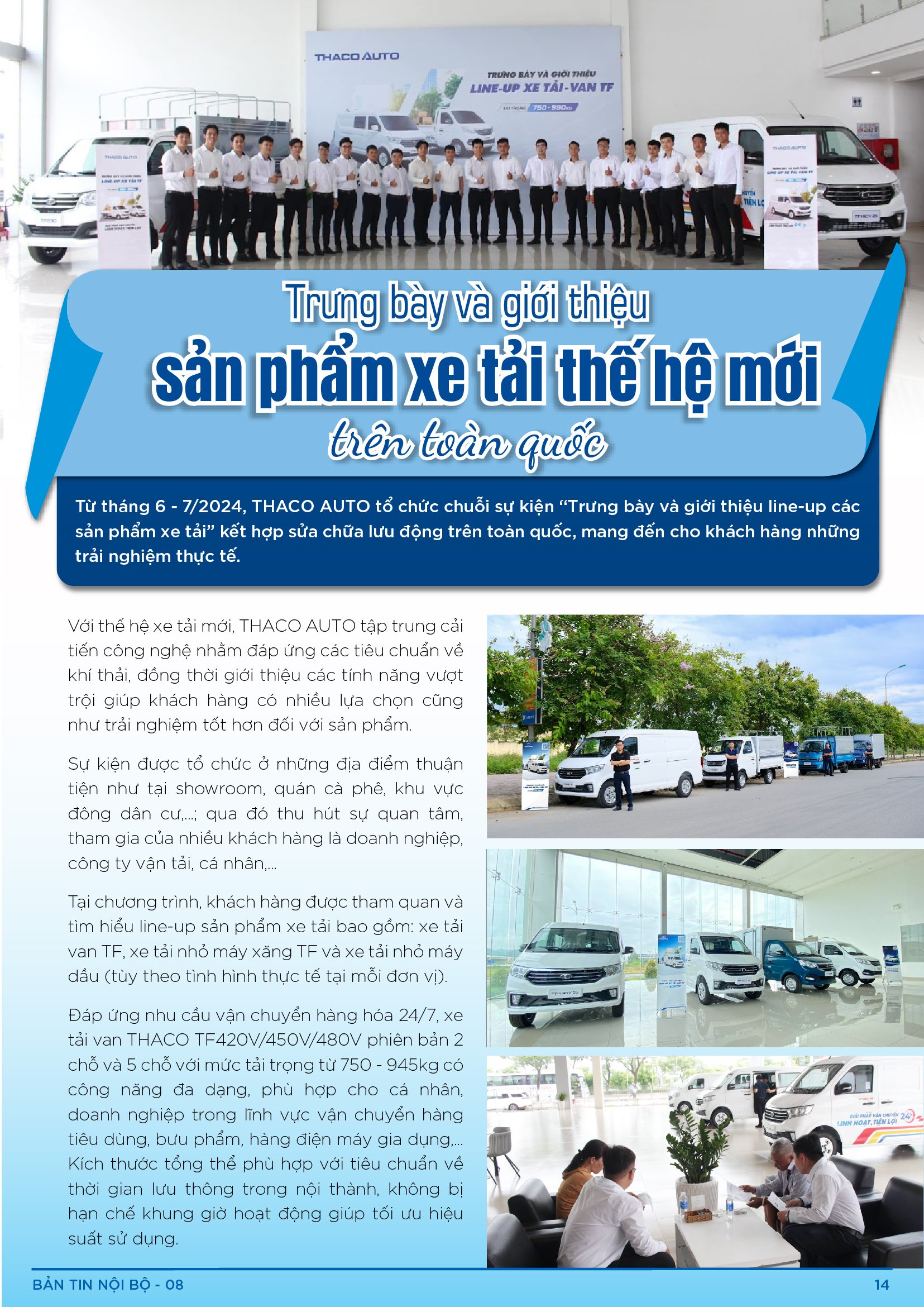 BẢN TIN NỘI BỘ SỐ 8-14