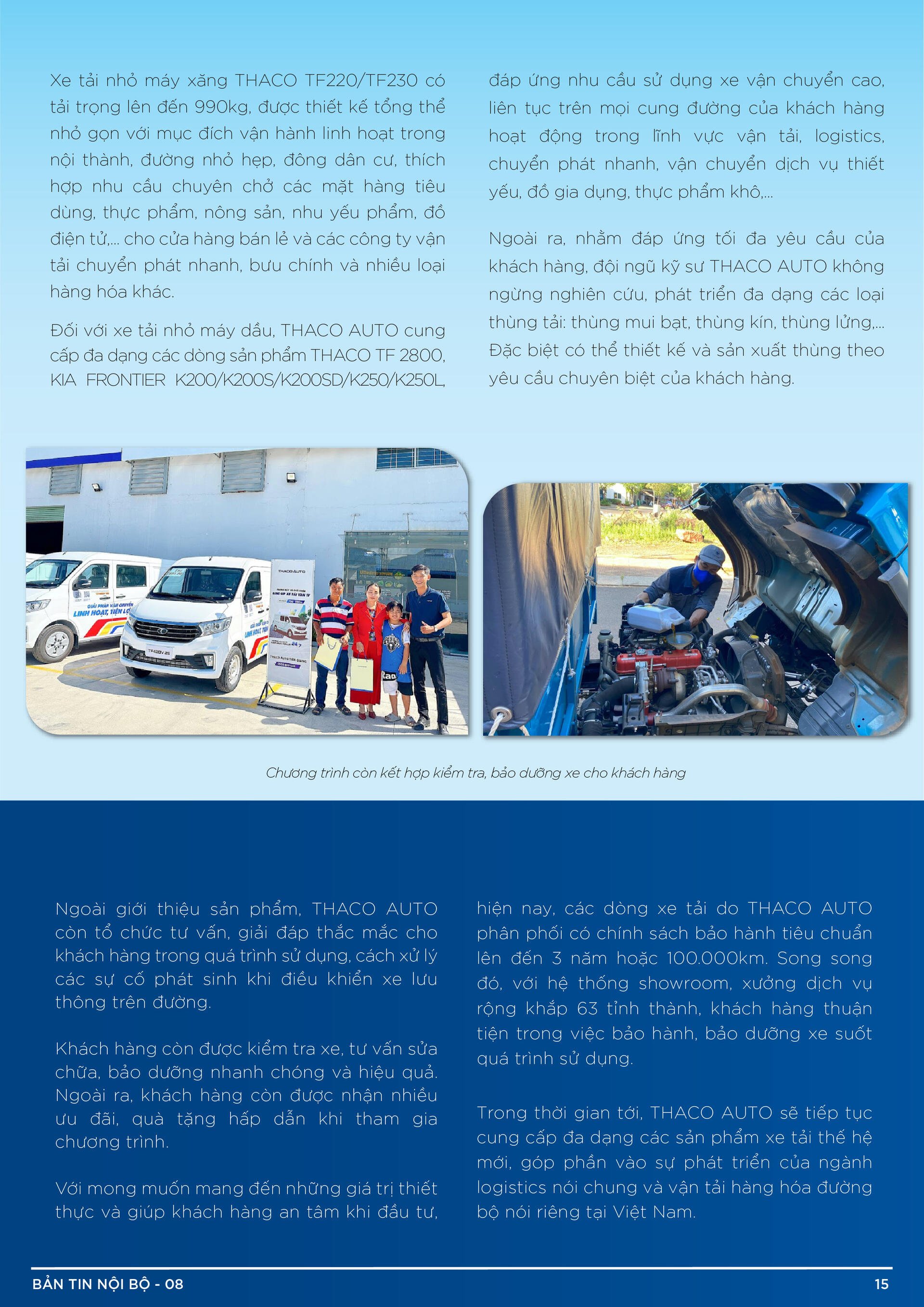 BẢN TIN NỘI BỘ SỐ 8-15