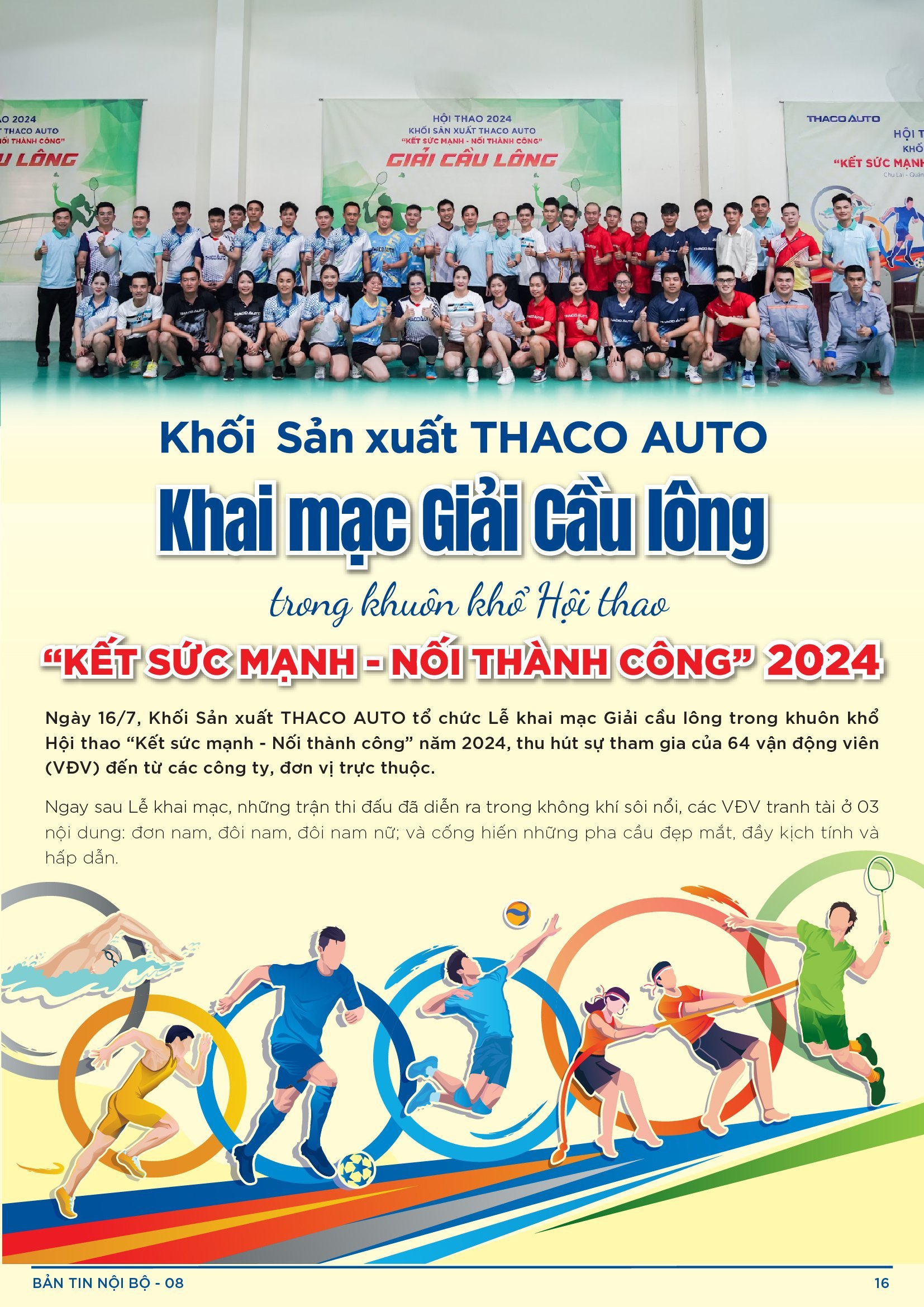 BẢN TIN NỘI BỘ SỐ 8-16