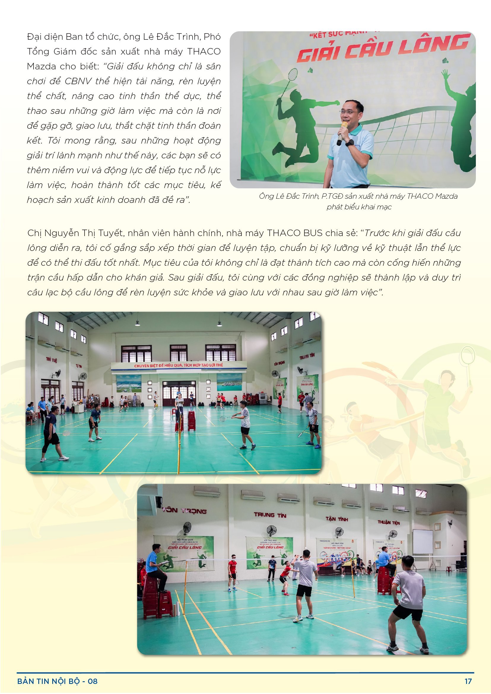 BẢN TIN NỘI BỘ SỐ 8-17