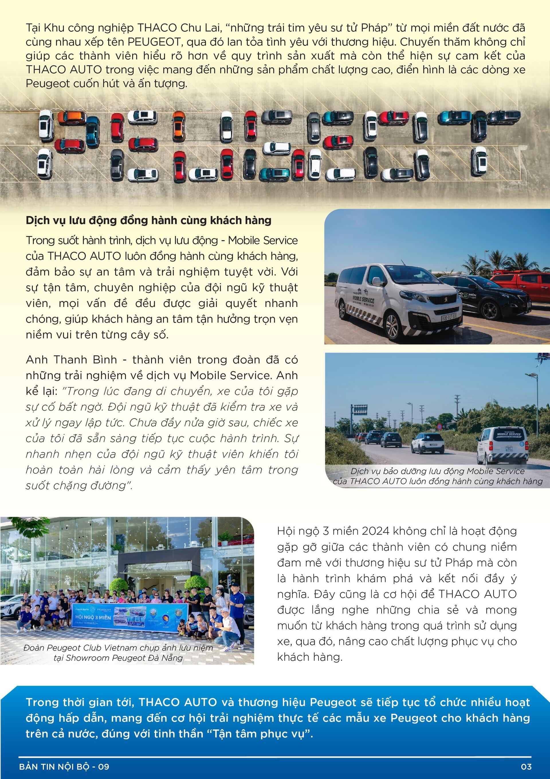 BẢN TIN NỘI BỘ SỐ 9-03