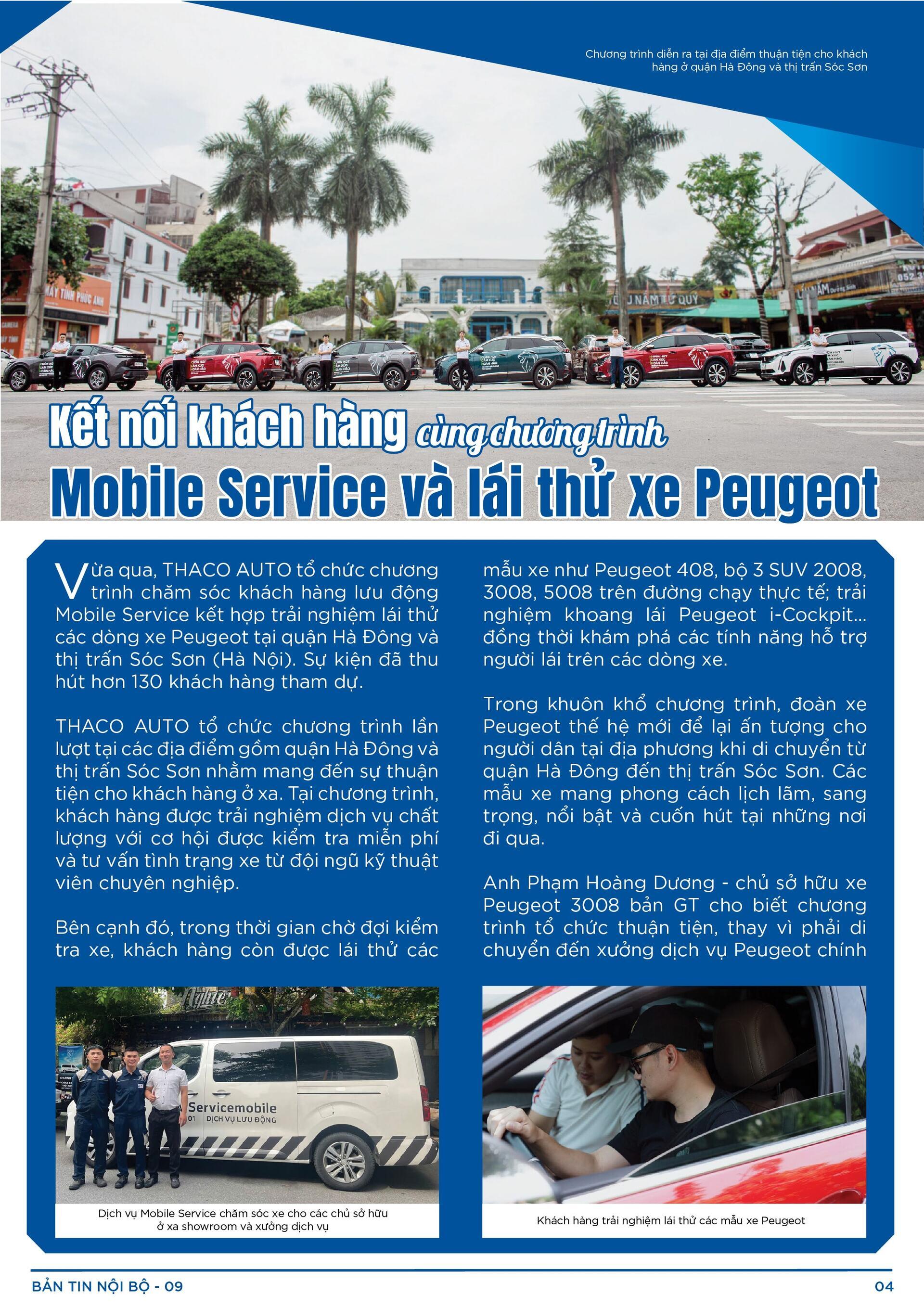 BẢN TIN NỘI BỘ SỐ 9-04