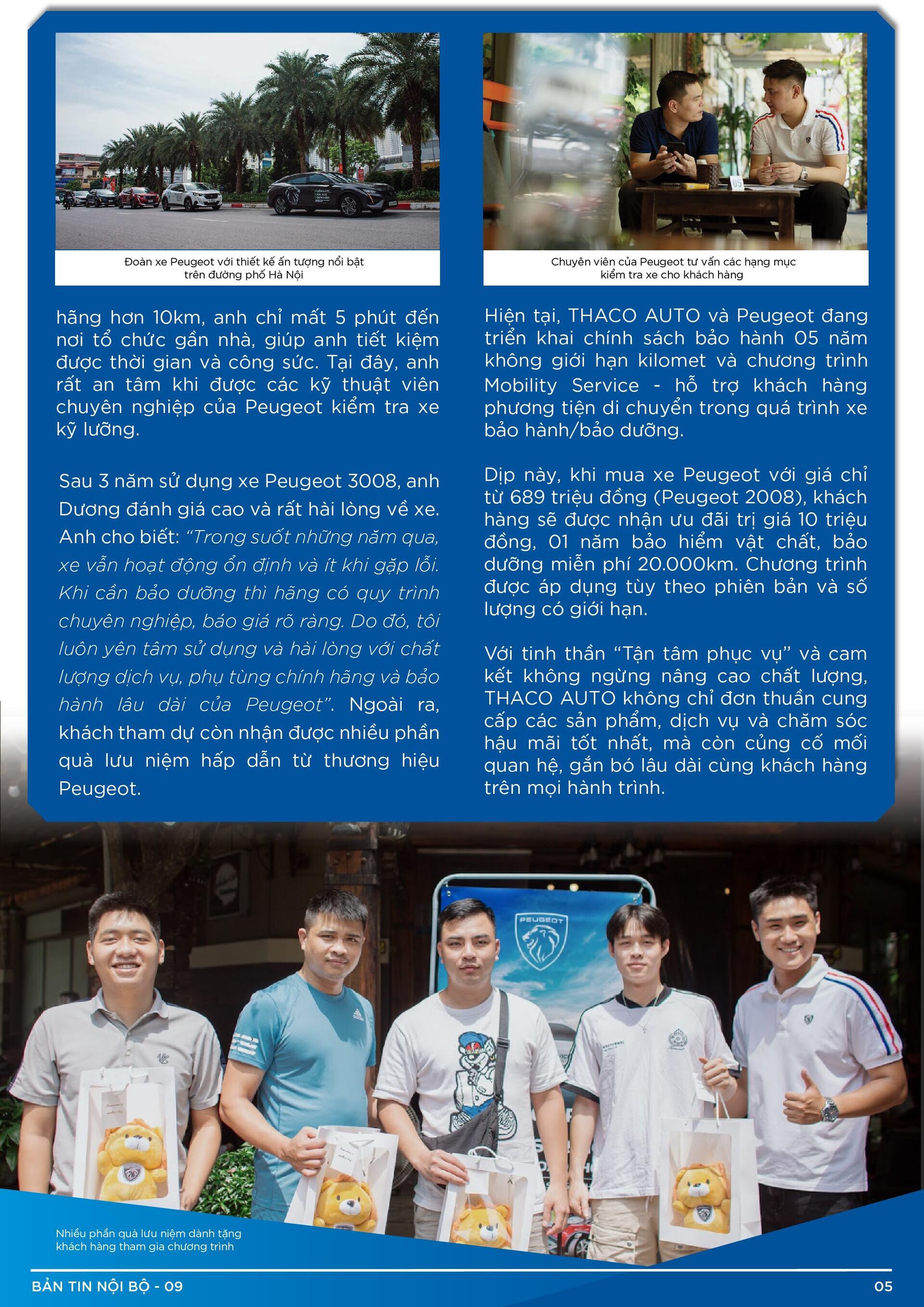 BẢN TIN NỘI BỘ SỐ 9-05