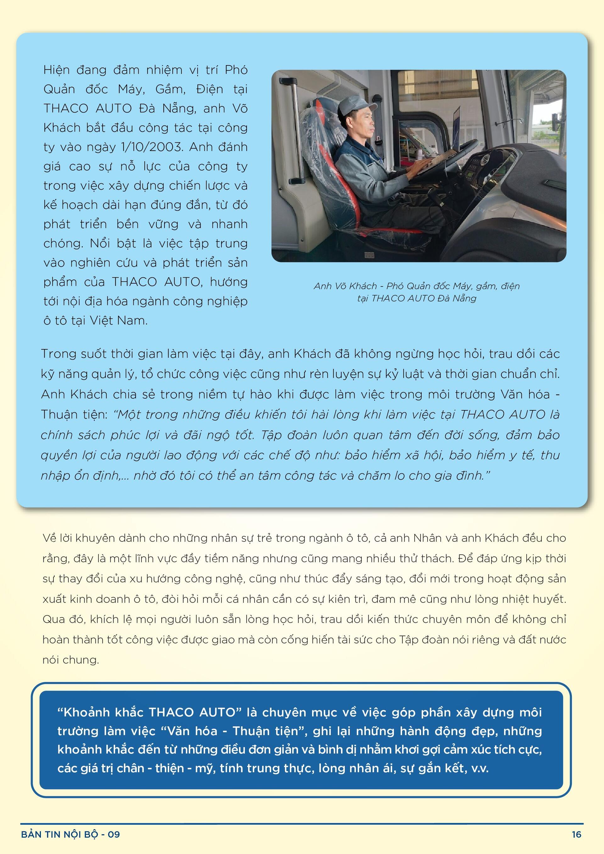 BẢN TIN NỘI BỘ SỐ 9-16