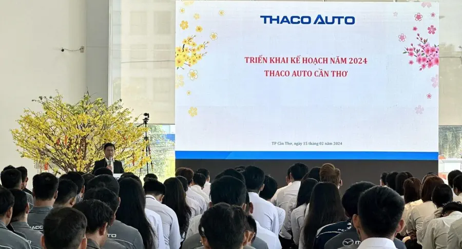 THACO AUTO Cần Thơ tổ chức chương trình Lễ Khai niên Giáp Thìn 2024
