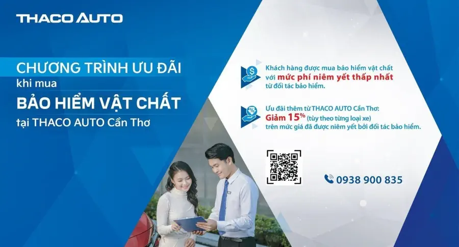 "An tâm tuyệt đối” khi mua bảo hiểm vật chất tại THACO AUTO Cần Thơ