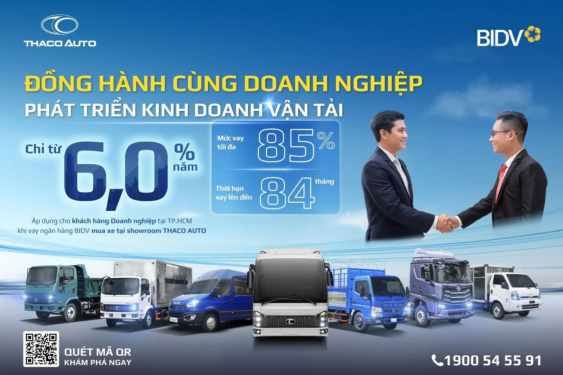 THACO AUTO hợp tác BIDV triển khai gói vay ưu đãi khi mua xe tải, bus thương hiệu THACO Truck, THACO Bus