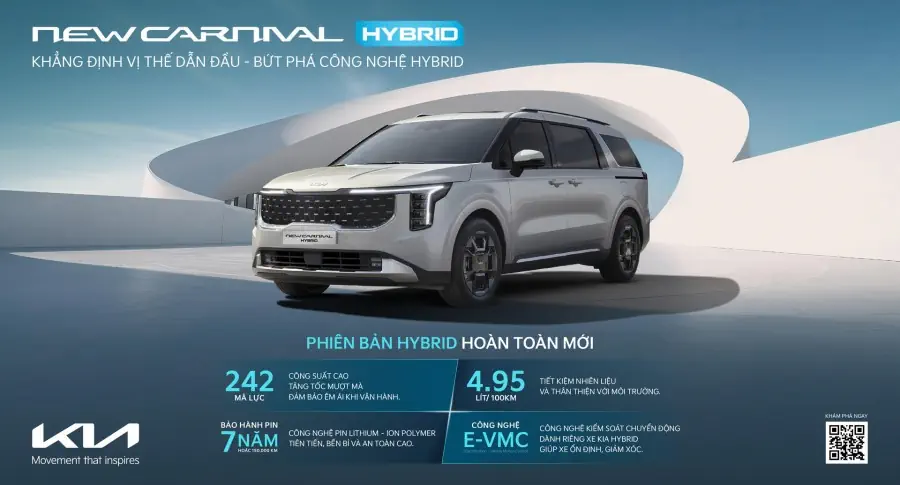 THACO AUTO giới thiệu Kia New Carnival Hybird - Khẳng định vị thế tiên phong , bứt phá với công nghệ xanh Hybird