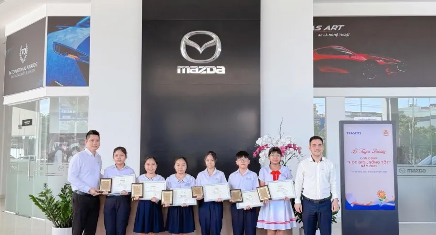 THACO AUTO Đà Nẵng tuyên dương con CBNV Học giỏi - Sống tốt năm 2025