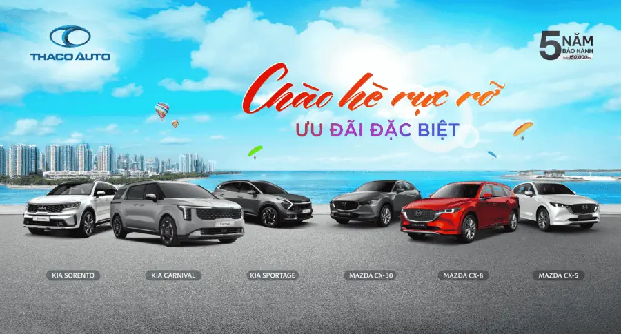 Hè rực rỡ cùng THACO AUTO với ưu đãi đặc biệt