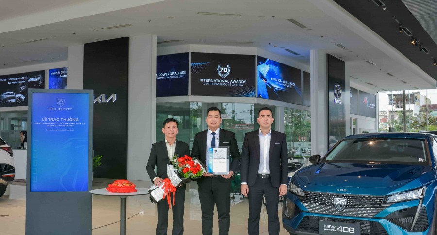 THACO AUTO ĐÀ NẴNG VINH DANH TƯ VẤN BÁN HÀNG XUẤT SẮC CỦA THƯƠNG HIỆU PEUGEOT