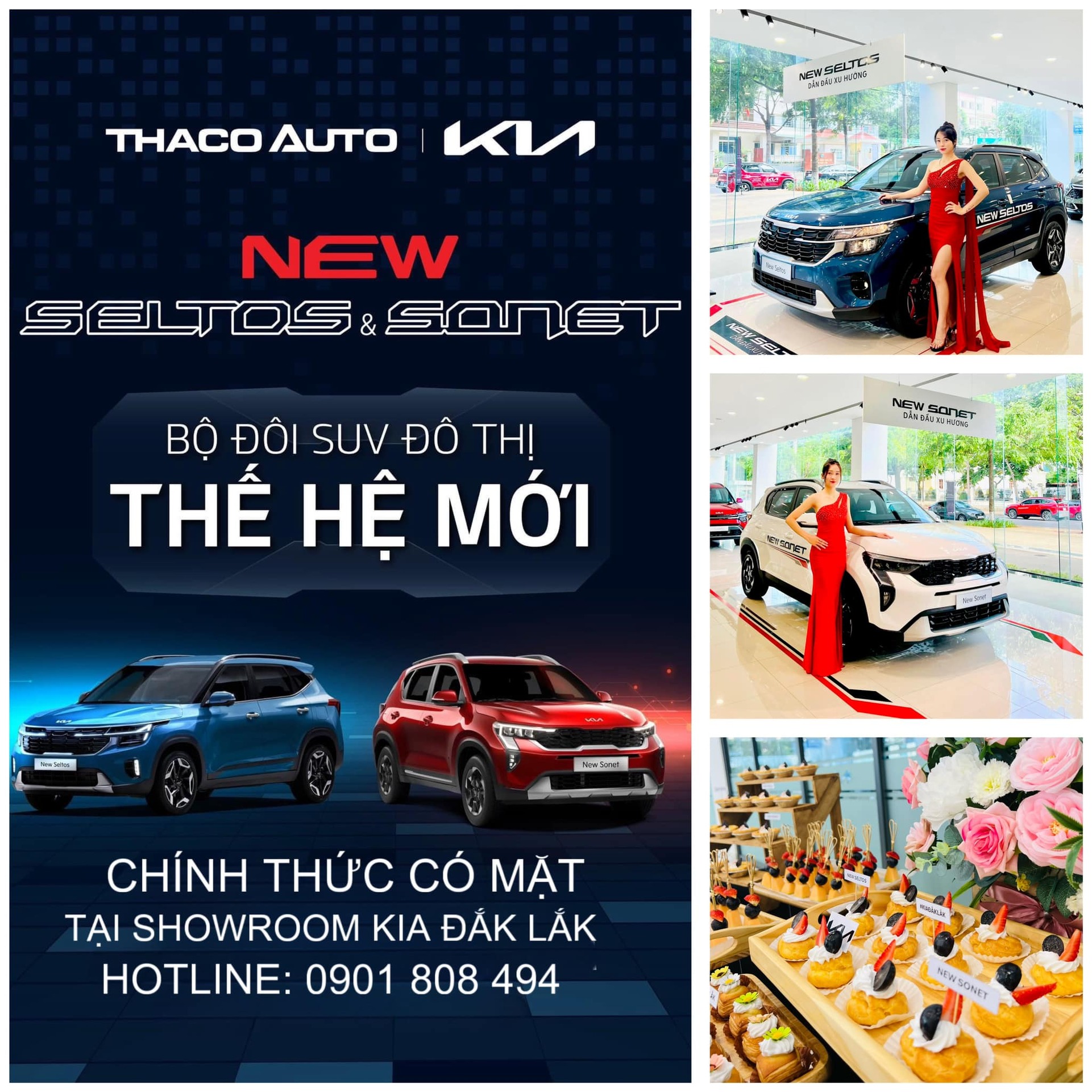 Khám phá bộ đôi SUV đô thị thế hệ mới New Seltos & New Sonet tại THACO AUTO ĐẮK LẮK