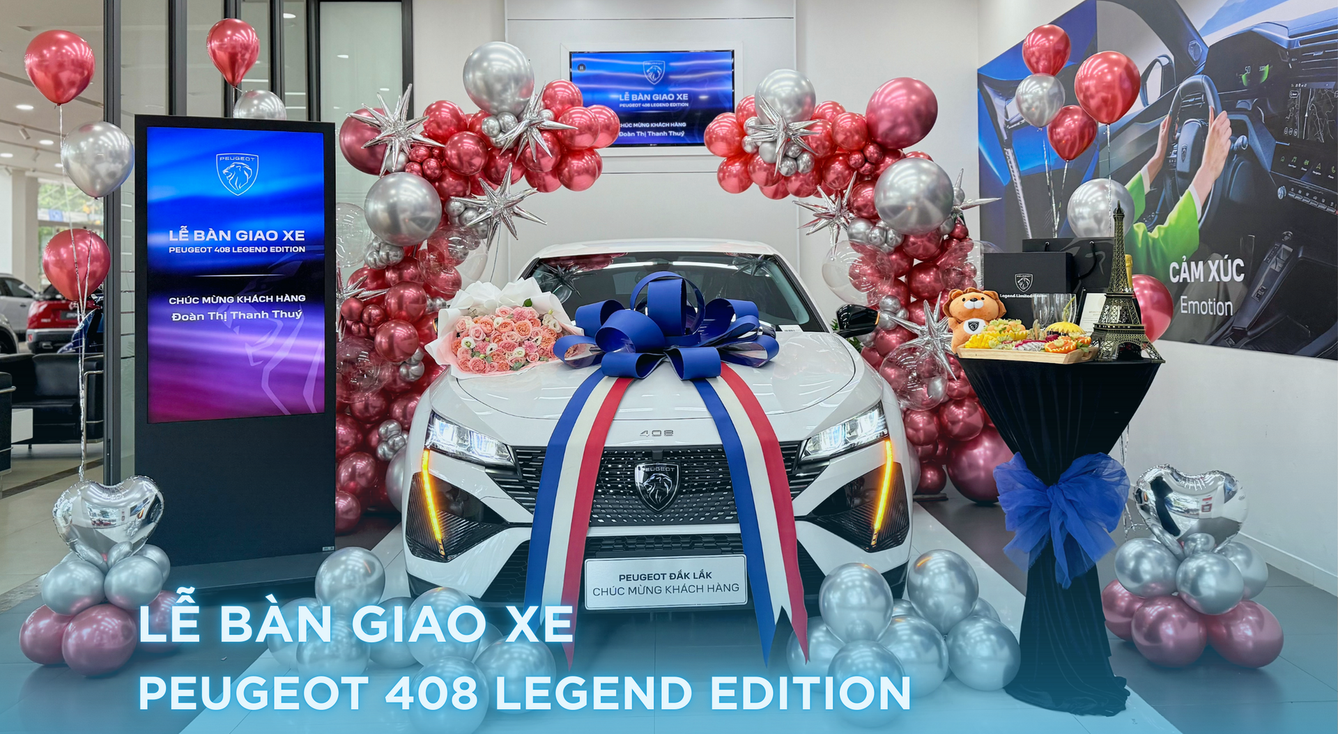 Chúc mừng khách hàng đầu tiên sở hữu Peugeot 408 Legend Edition tại THACO AUTO Đắk Lắk