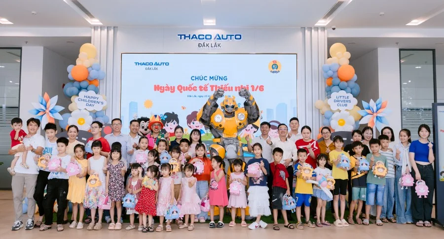 THACO AUTO Đắk Lắk lan tỏa yêu thương nhân ngày quốc tế thiếu nhi 1/6