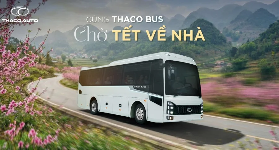 THACO BUS – Vận hành bền bỉ trên mọi cung đường Tây Nguyên