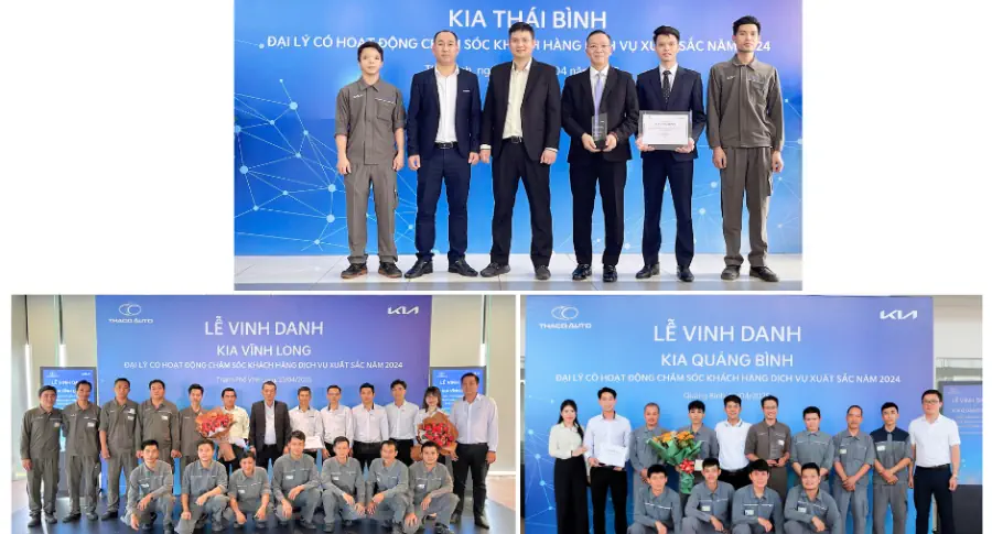 THACO AUTO vinh danh các đại lý chăm sóc khách hàng dịch vụ xuất sắc năm 2024