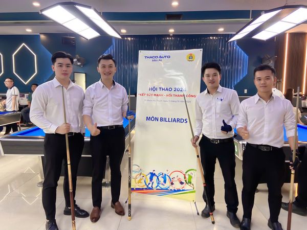 Cuộc thi đấu môn Billards - Hội thao THACO AUTO Đắk Lắk 2024