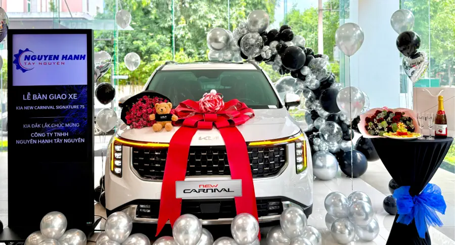 THACO AUTO Đắk Lắk - Bàn giao Kia New Carnival Signature 7s cho Công ty TNHH Nguyên Hạnh Tây Nguyên