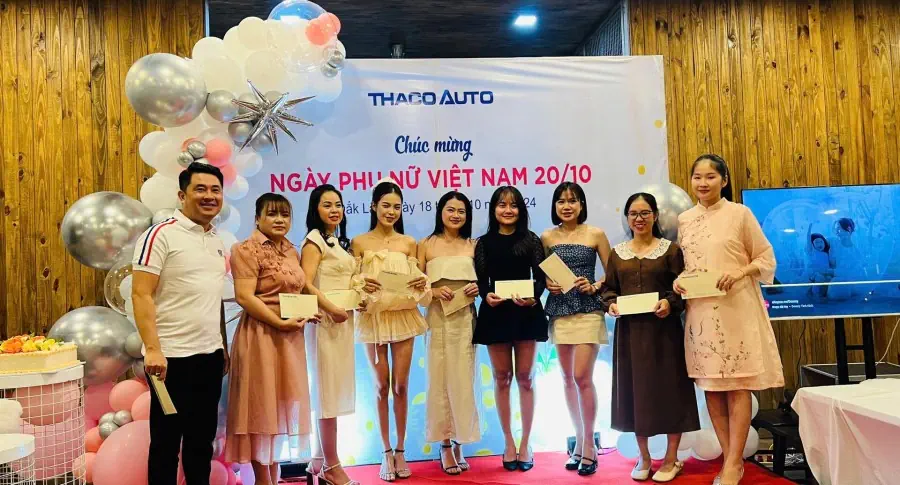 THACO AUTO Đắk Lắk rộn ràng tổ chức chương trình chúc mừng ngày Phụ nữ Việt Nam 20/10