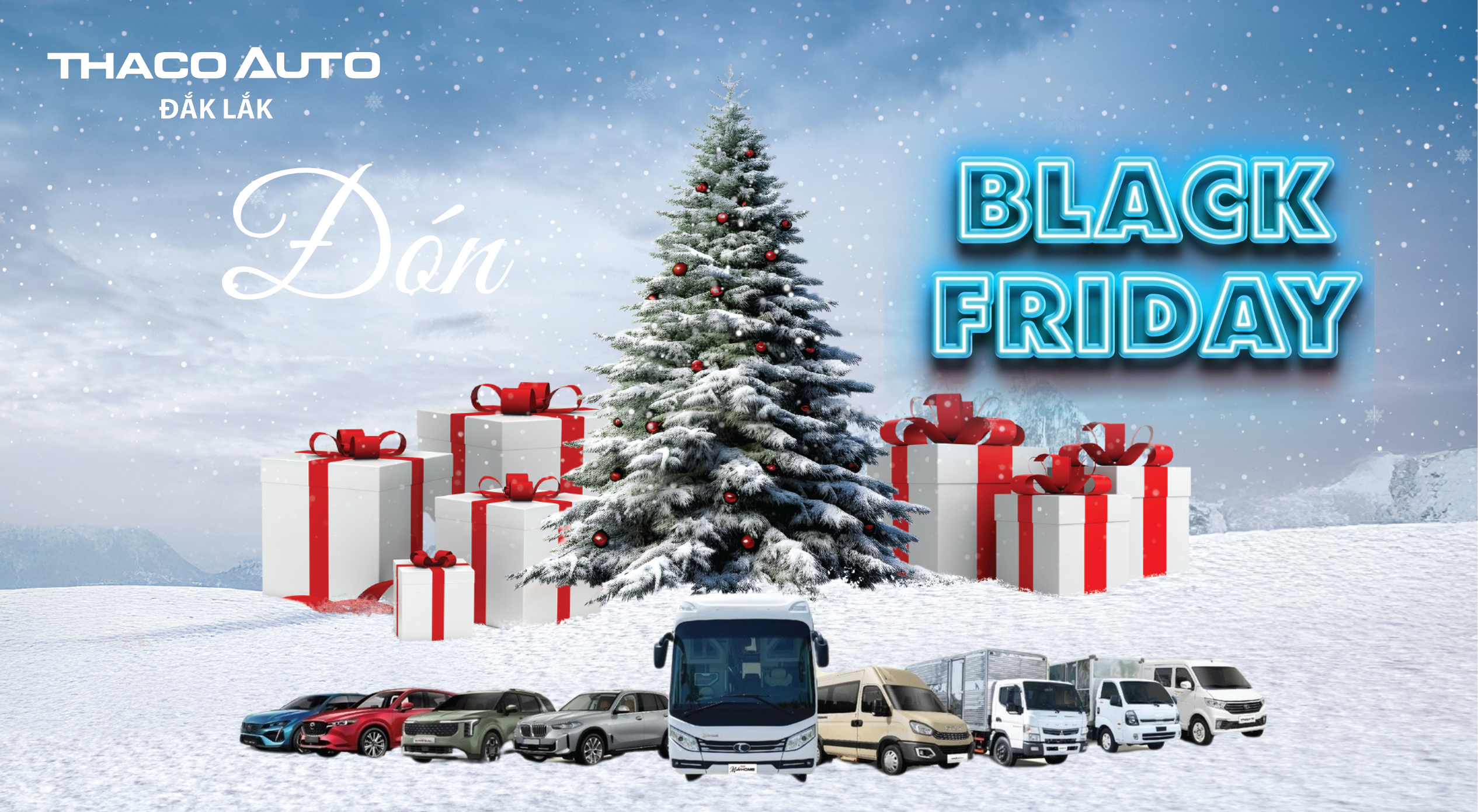 Cùng THACO AUTO Đắk Lắk đón Black Friday - Siêu ưu đãi lớn nhất trong năm