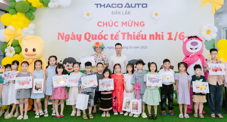 THACO AUTO Đắk Lắk rộn ràng tổ chức ngày hội quốc tế thiếu nhi 1/6