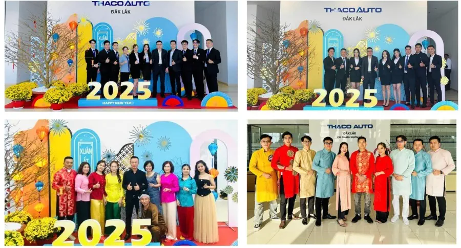 Không khí rộn ràng xuân Ất Tỵ 2025 tại THACO AUTO Đắk Lắk