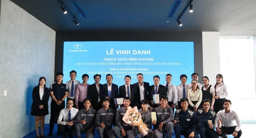 THACO AUTO vinh danh các đại lý có hoạt động chăm sóc khách hàng dịch vụ xuất sắc năm 2023