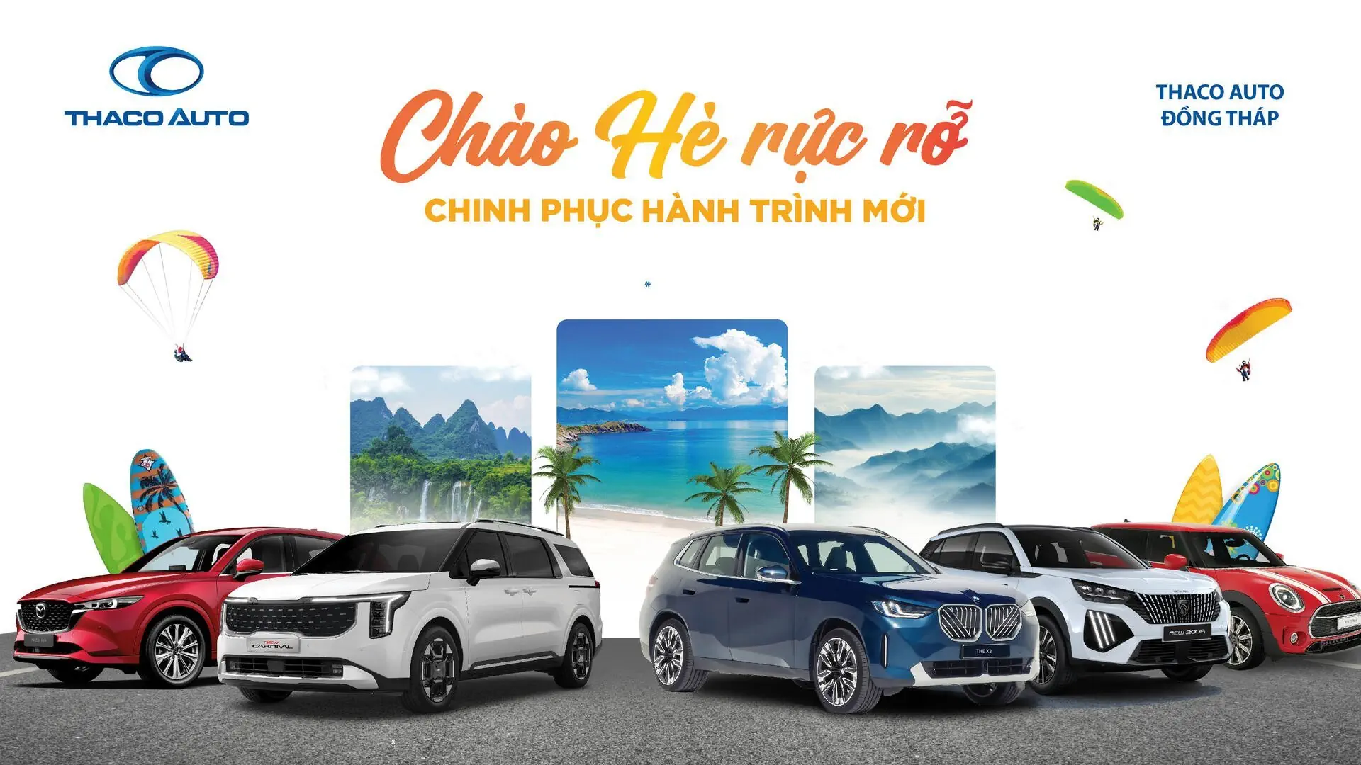 TRẢI NGHIỆM HÈ RỰC RỠ CÙNG THACO AUTO ĐỒNG THÁP VỚI NHIỀU HOẠT ĐỘNG HẤP DẪN