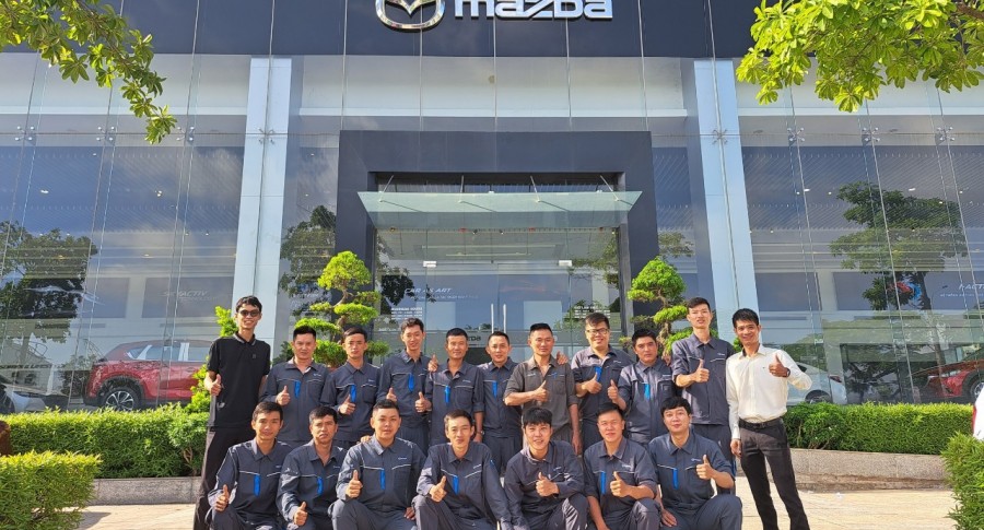 THACO AUTO Tây Ninh nâng cao tay nghề cho đội ngũ kỹ thuật với khóa đào tạo chứng chỉ thương hiệu Mazda Master - Level 2