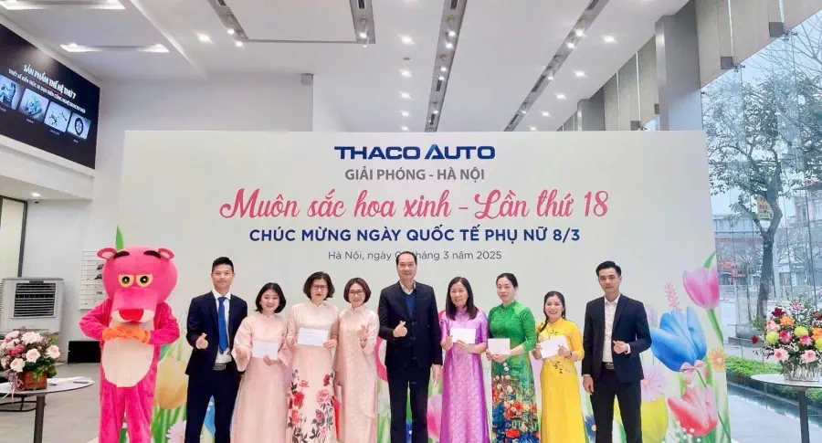 Chương trình "Muôn sắc hoa xinh lần thứ 18" đã diễn ra trọn vẹn tại Thaco Auto Giải Phóng